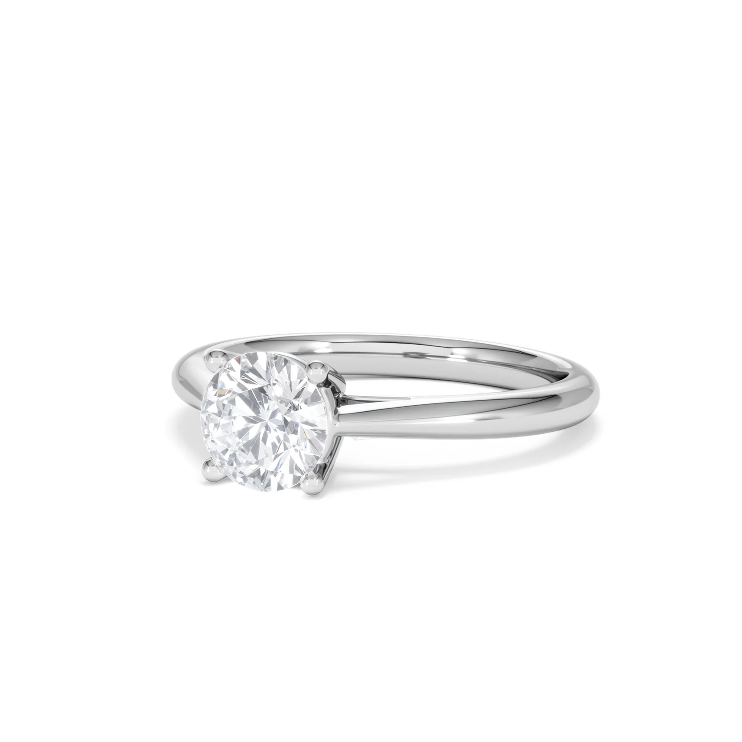 1 Carat Diamond Engagement Ring Elysia Lab FVS1 18K White Gold - Image 82