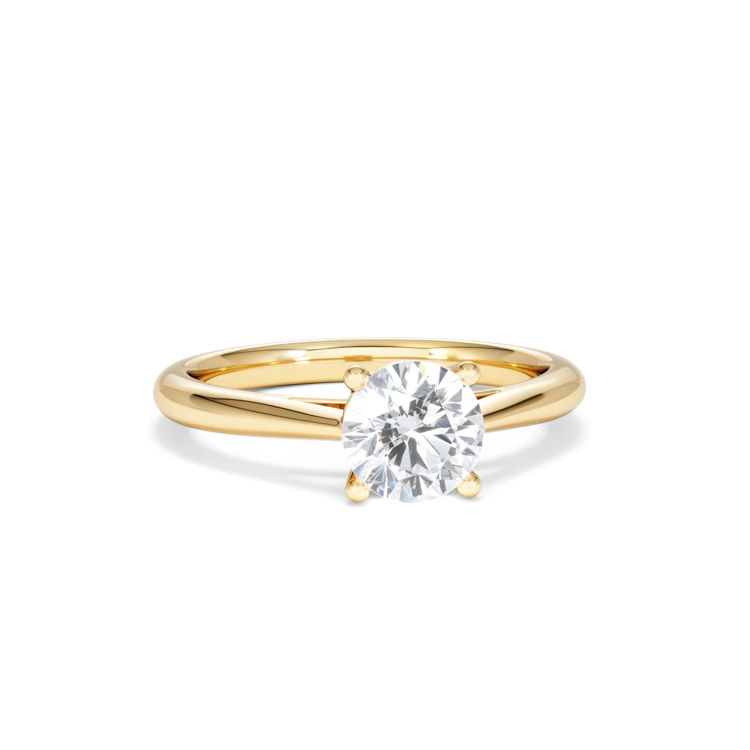 1 Carat Diamond Engagement Ring Elysia Lab FVS1 IGI Certified 18K Gold - Image 10