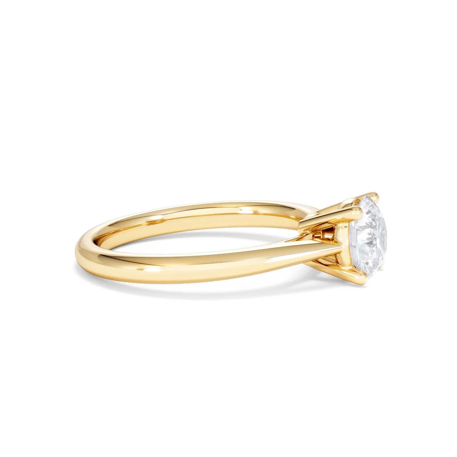 1 Carat Diamond Engagement Ring Elysia Lab FVS1 IGI Certified 18K Gold - Image 24