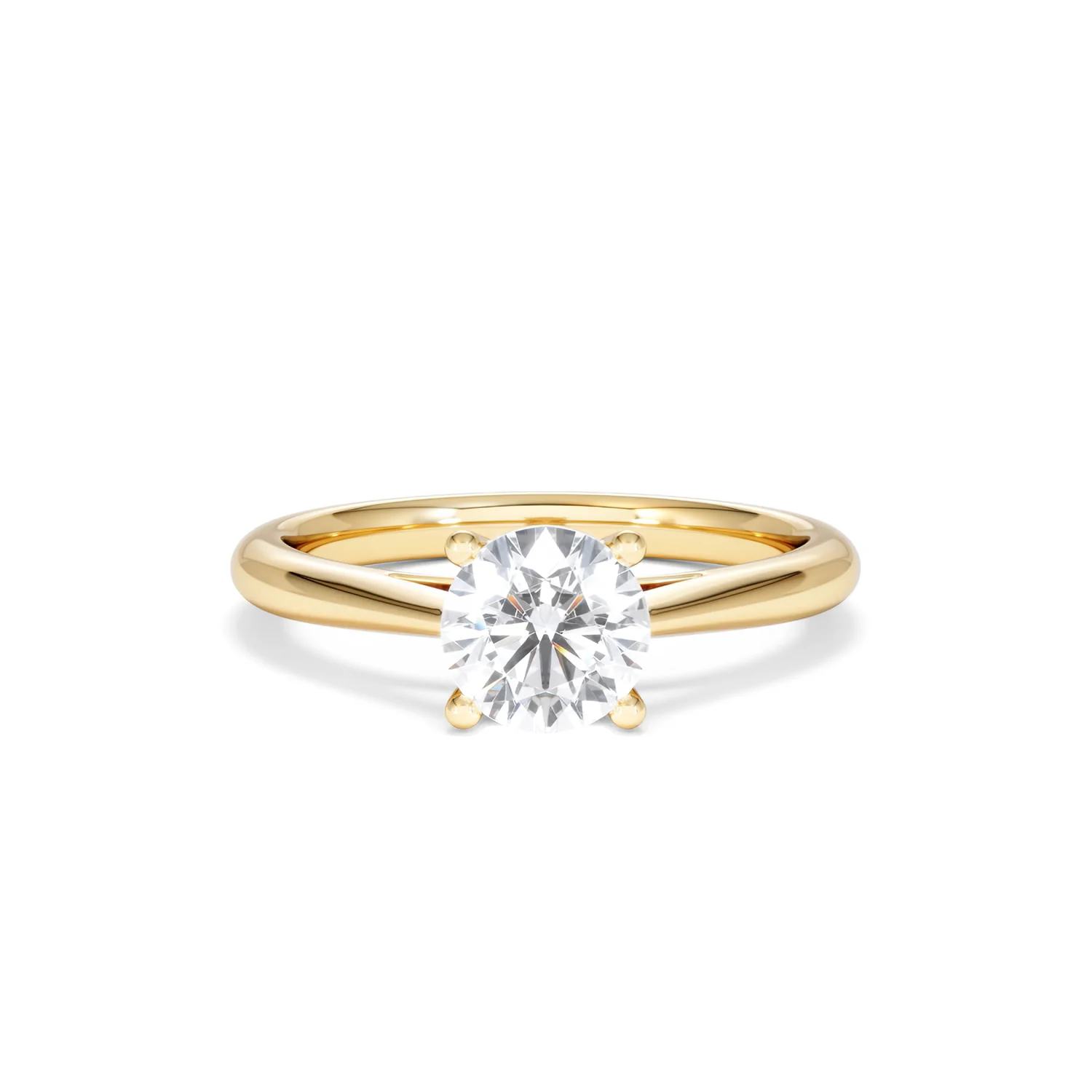 1 Carat Diamond Engagement Ring Elysia Lab FVS1 IGI Certified 18K Gold - Image 8