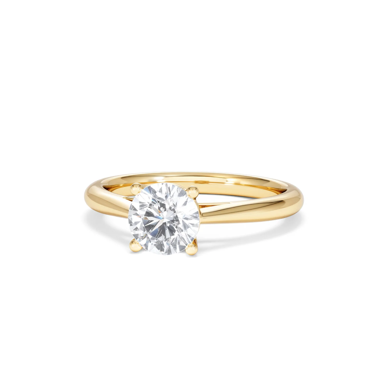 1 Carat Diamond Engagement Ring Elysia Lab FVS1 IGI Certified 18K Gold - Image 85