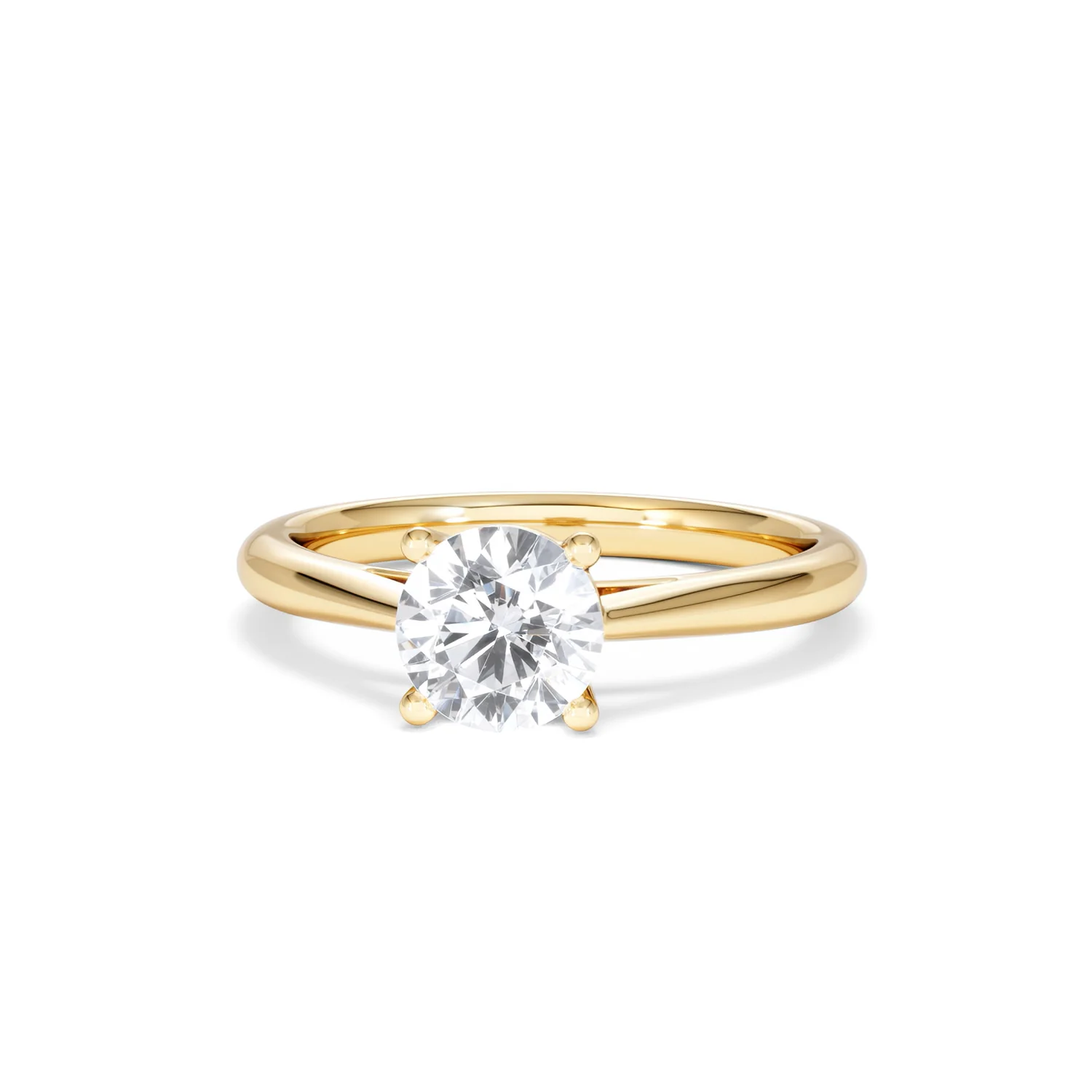 1 Carat Diamond Engagement Ring Elysia Lab FVS1 IGI Certified 18K Gold - Image 86