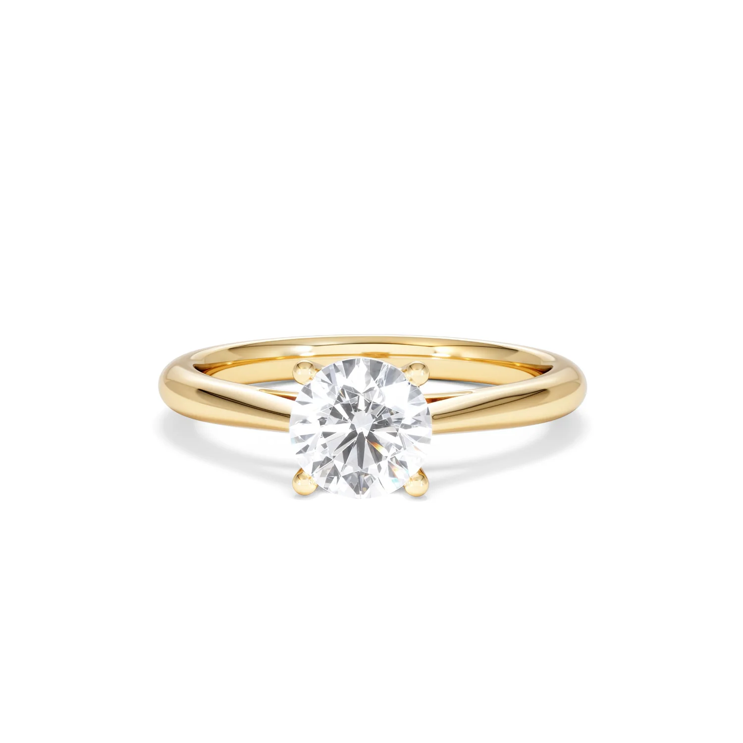 1 Carat Diamond Engagement Ring Elysia Lab FVS1 IGI Certified 18K Gold - Image 87