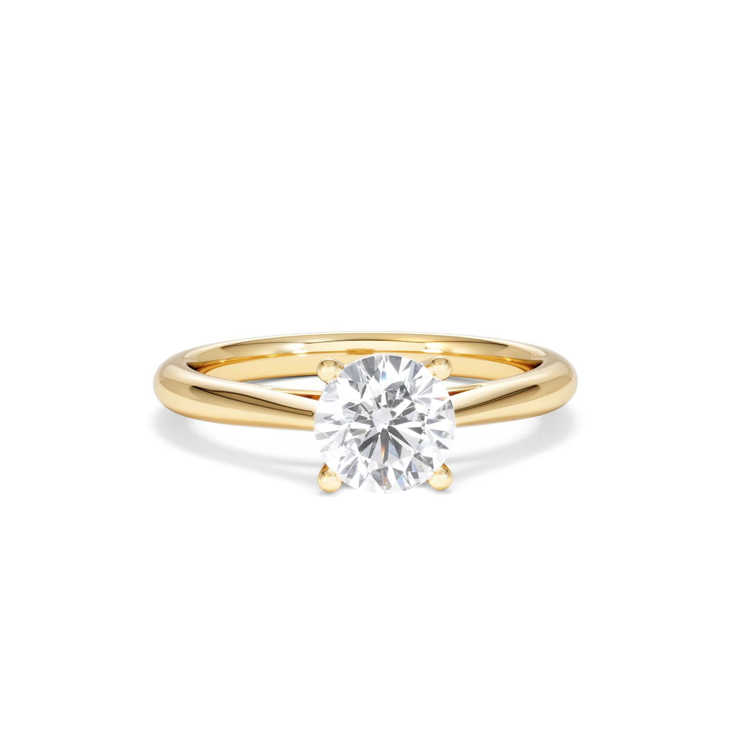 1 Carat Diamond Engagement Ring Elysia Lab FVS1 IGI Certified 18K Gold - Image 9