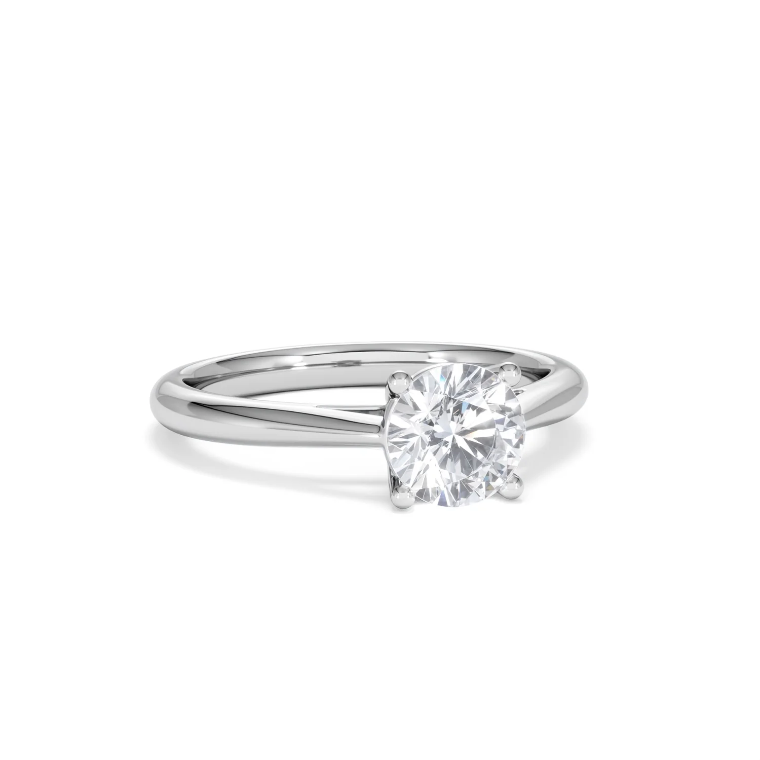 1 Carat Diamond Engagement Ring Elysia Lab FVS1 IGI Certified Platinum - Image 12