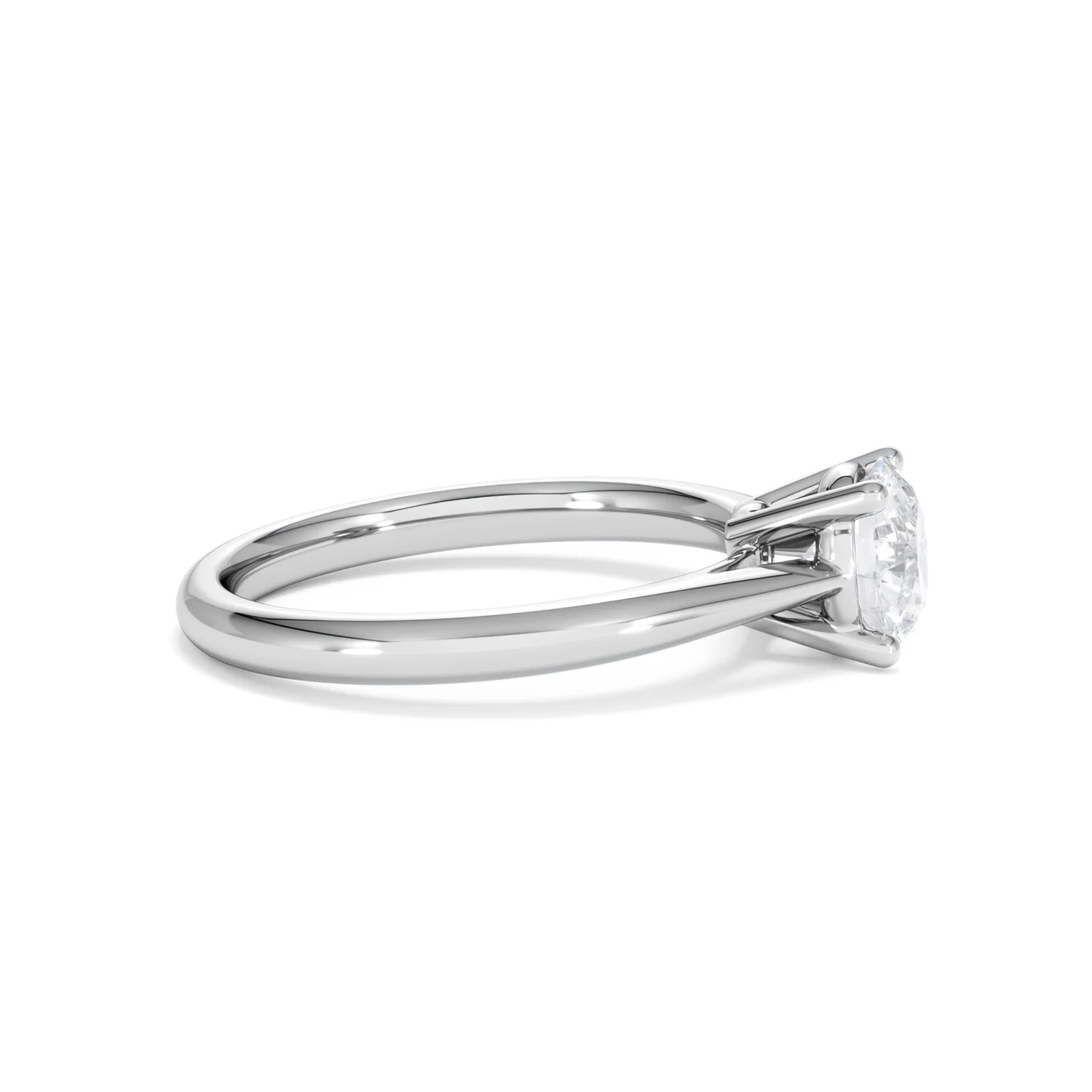 1 Carat Diamond Engagement Ring Elysia Lab FVS1 IGI Certified Platinum - Image 26