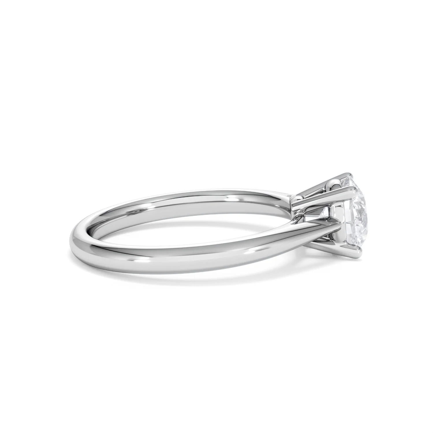 1 Carat Diamond Engagement Ring Elysia Lab FVS1 IGI Certified Platinum - Image 28