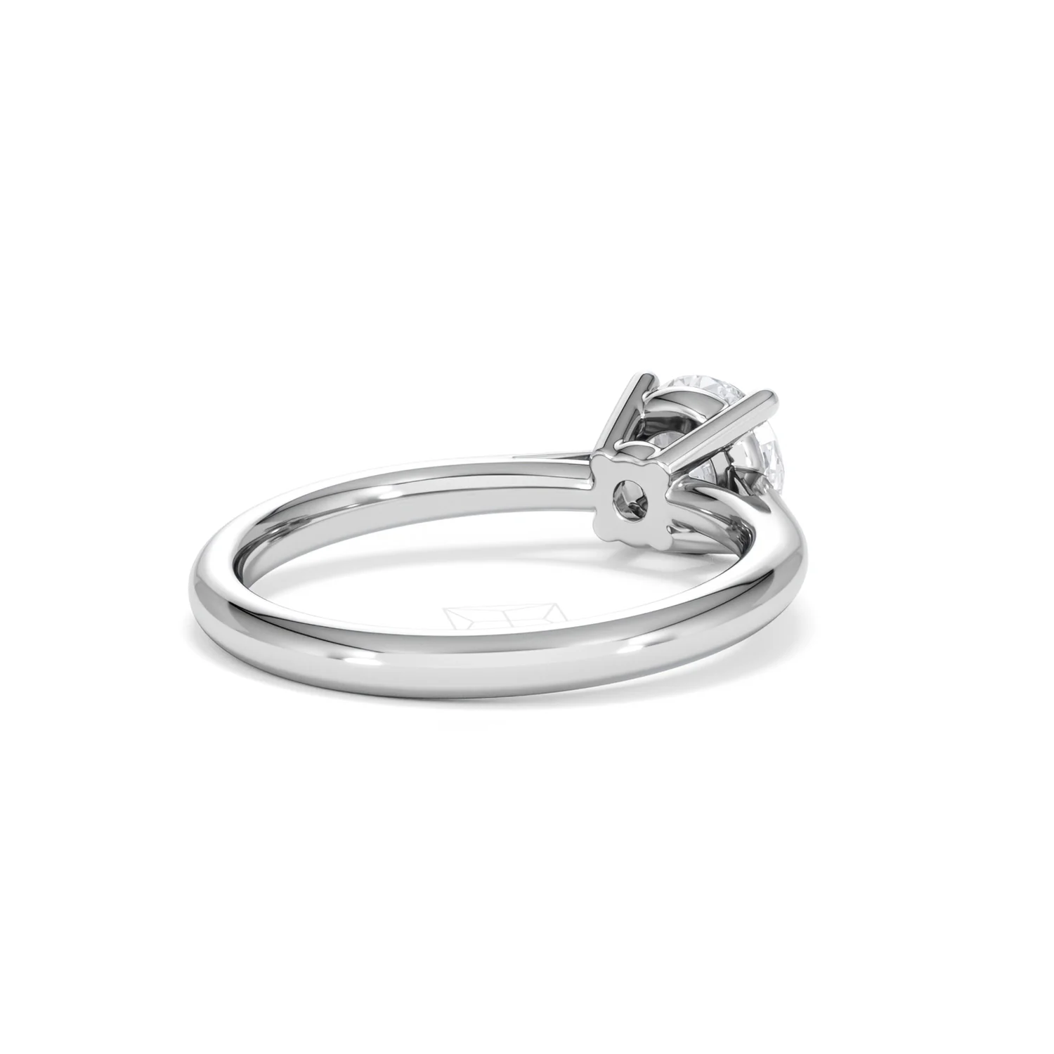 1 Carat Diamond Engagement Ring Elysia Lab FVS1 IGI Certified Platinum - Image 40