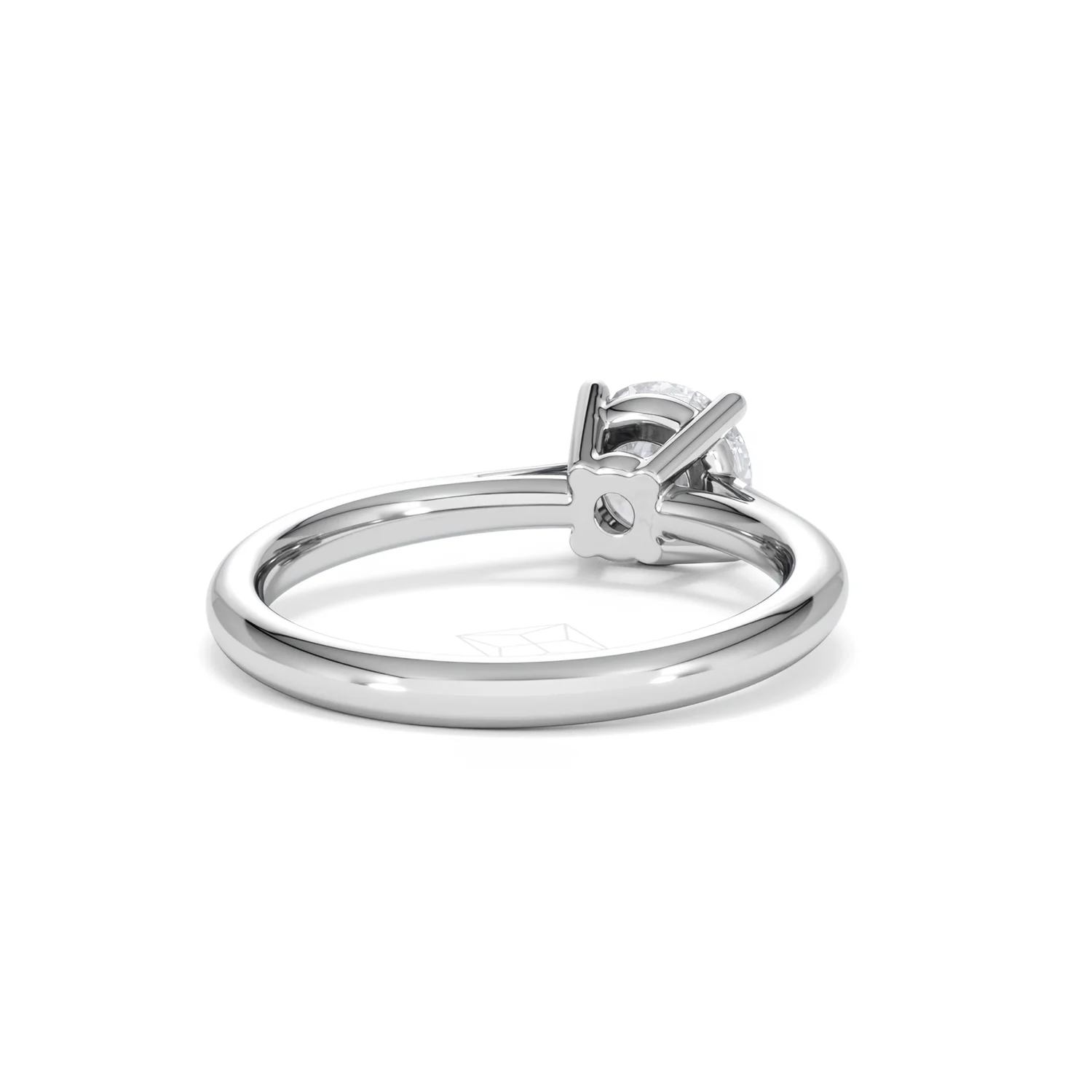1 Carat Diamond Engagement Ring Elysia Lab FVS1 IGI Certified Platinum - Image 43