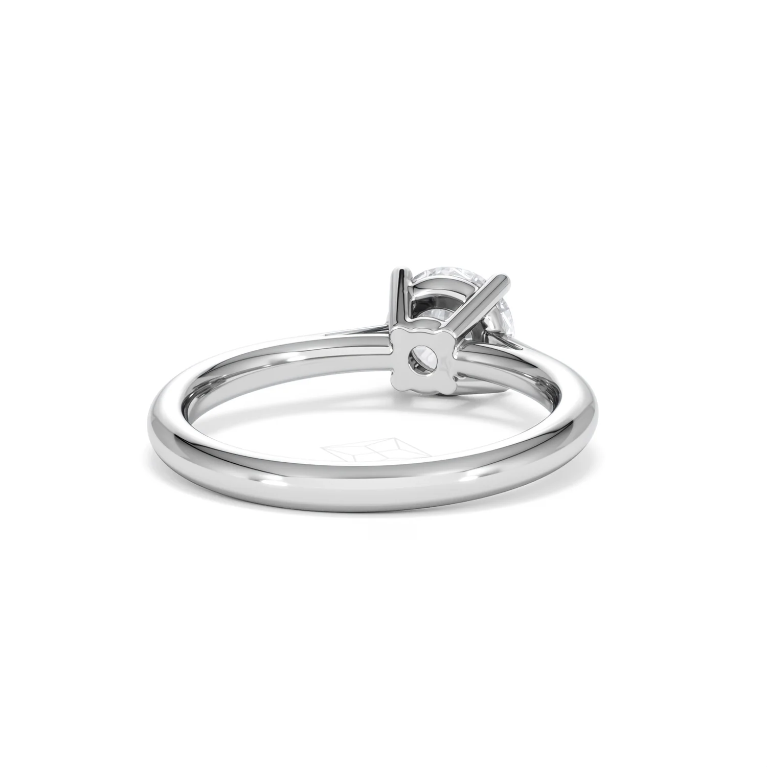 1 Carat Diamond Engagement Ring Elysia Lab FVS1 IGI Certified Platinum - Image 44