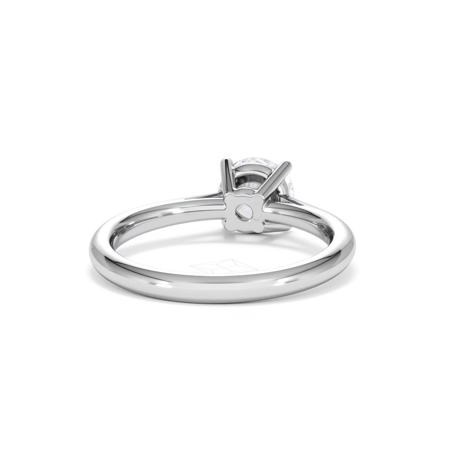 1 Carat Diamond Engagement Ring Elysia Lab FVS1 IGI Certified Platinum - Image 45