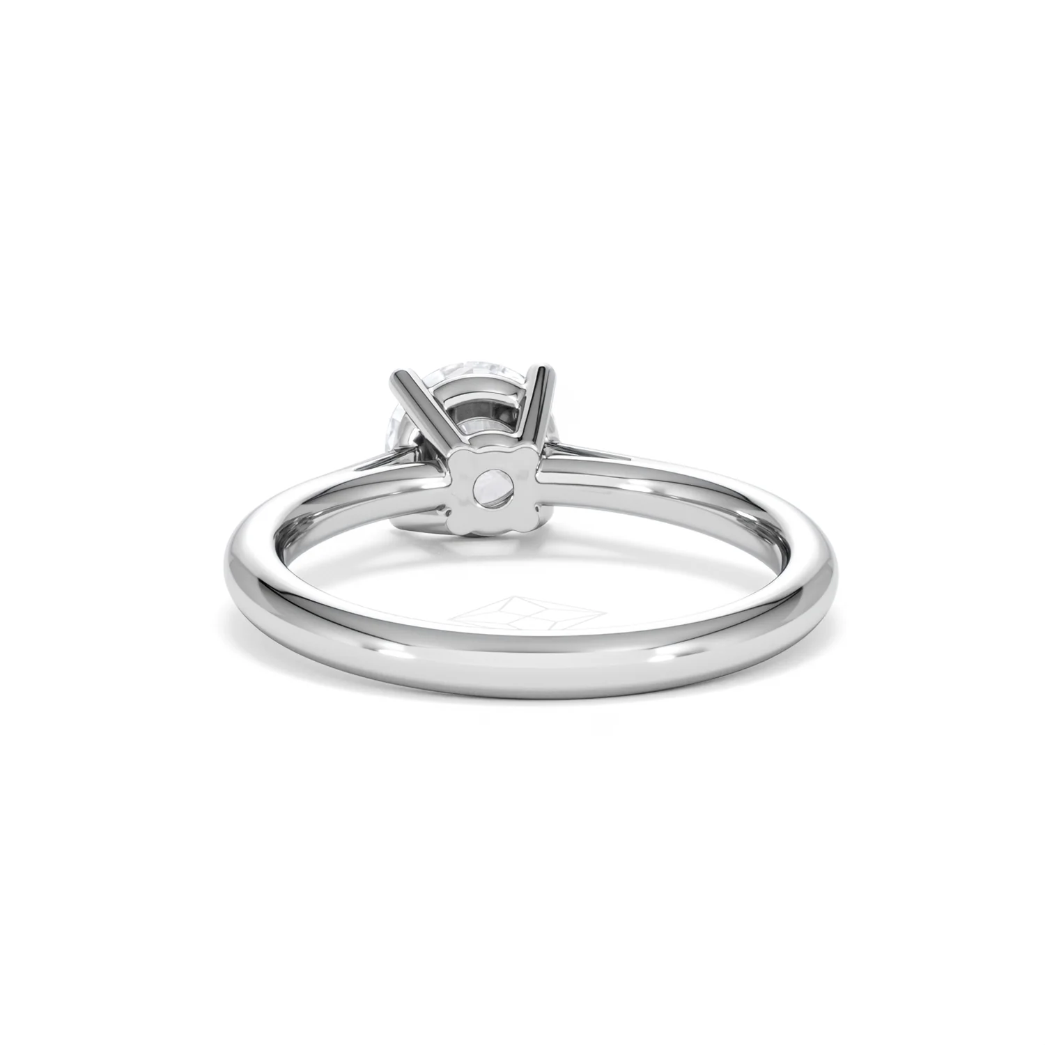 1 Carat Diamond Engagement Ring Elysia Lab FVS1 IGI Certified Platinum - Image 50