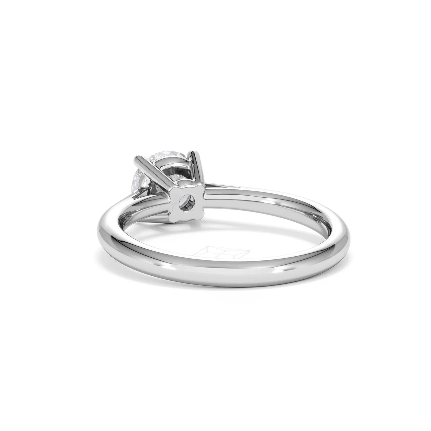 1 Carat Diamond Engagement Ring Elysia Lab FVS1 IGI Certified Platinum - Image 53