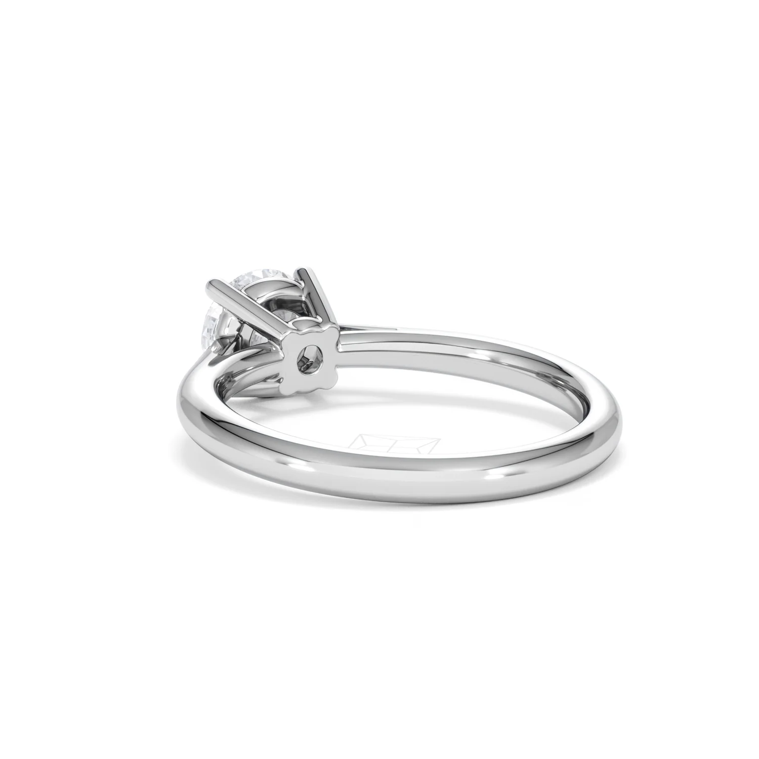 1 Carat Diamond Engagement Ring Elysia Lab FVS1 IGI Certified Platinum - Image 55