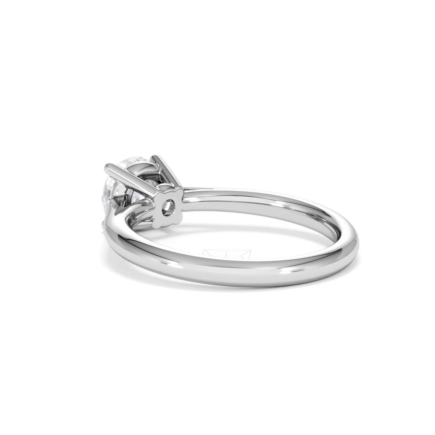 1 Carat Diamond Engagement Ring Elysia Lab FVS1 IGI Certified Platinum - Image 57