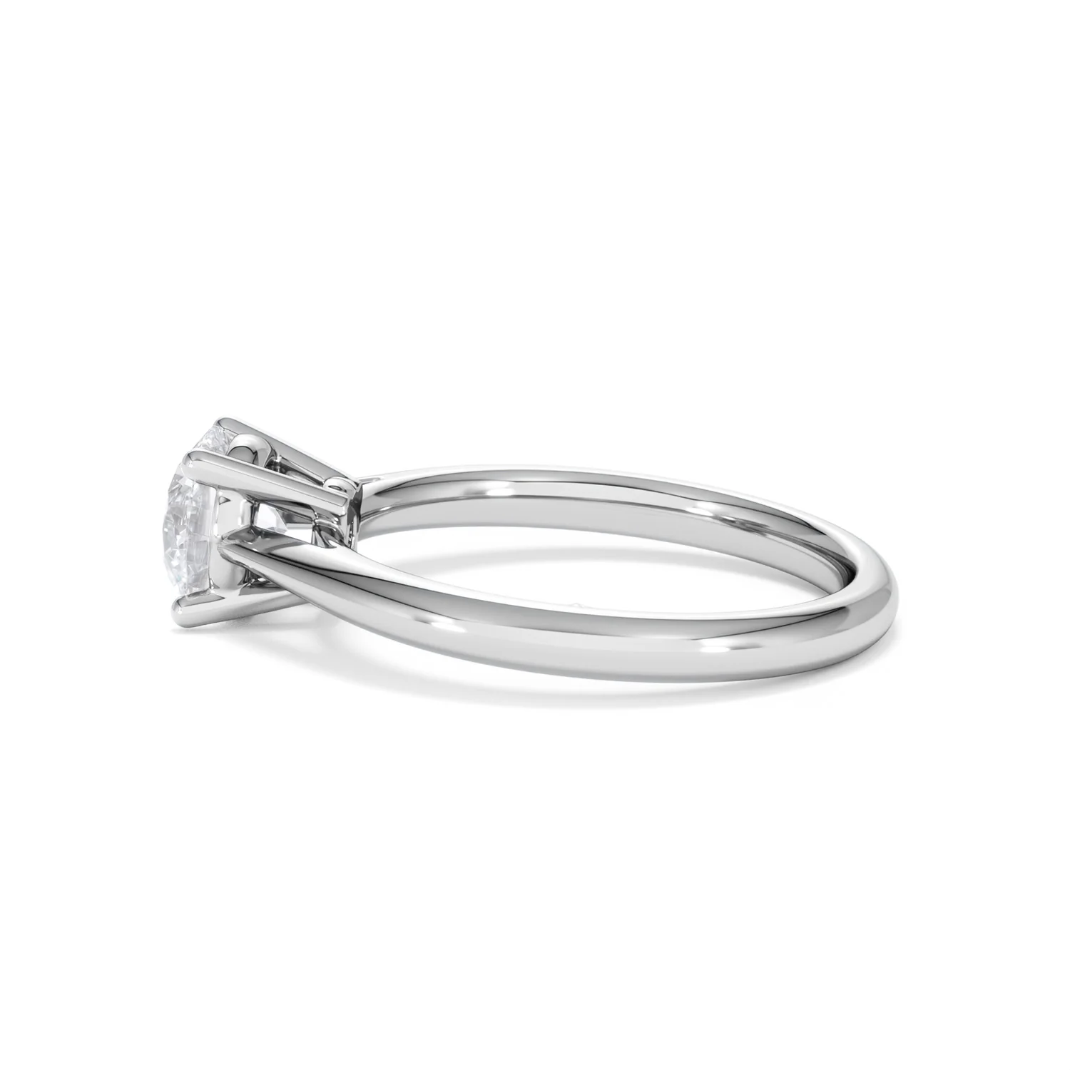 1 Carat Diamond Engagement Ring Elysia Lab FVS1 IGI Certified Platinum - Image 66