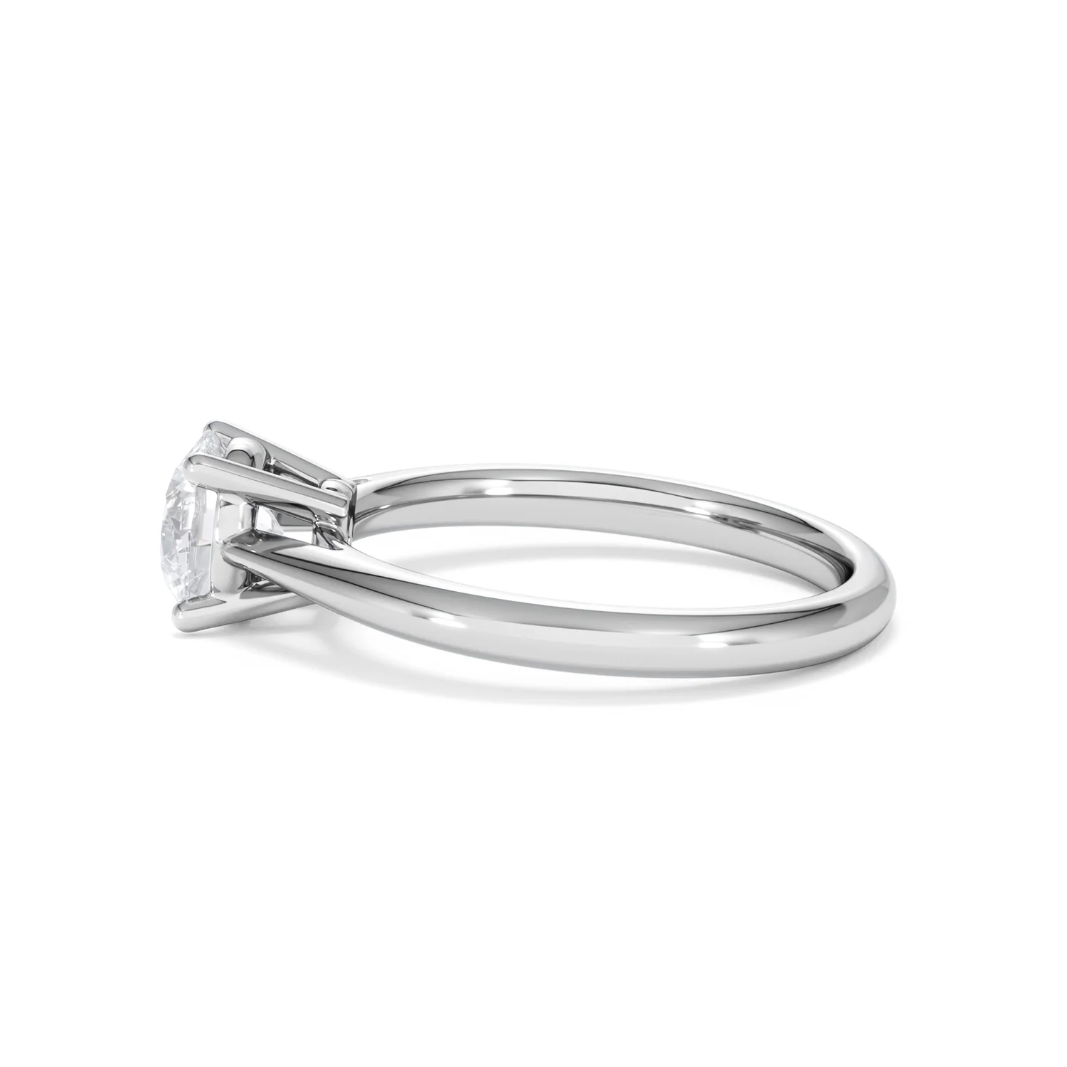 1 Carat Diamond Engagement Ring Elysia Lab FVS1 IGI Certified Platinum - Image 67