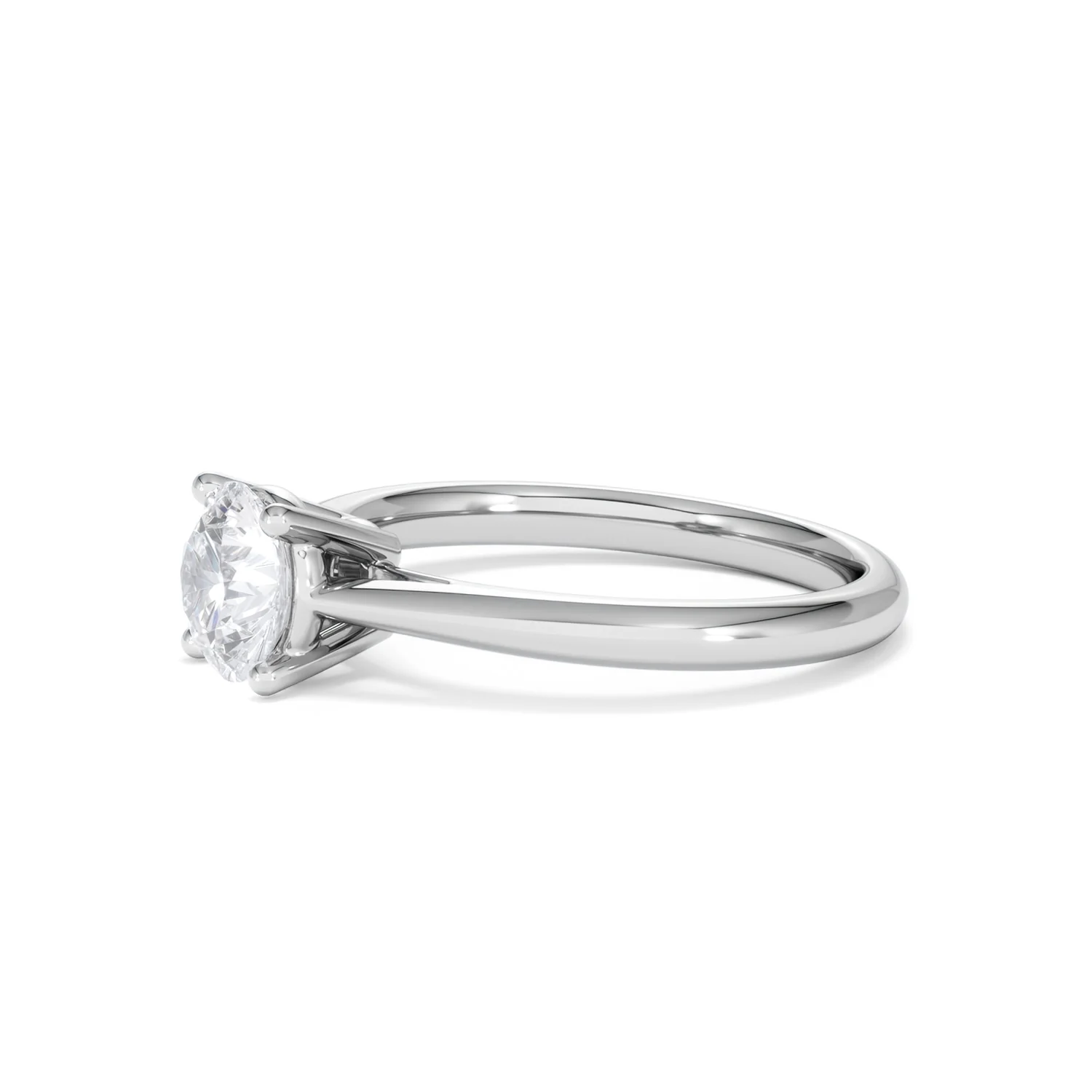 1 Carat Diamond Engagement Ring Elysia Lab FVS1 IGI Certified Platinum - Image 74