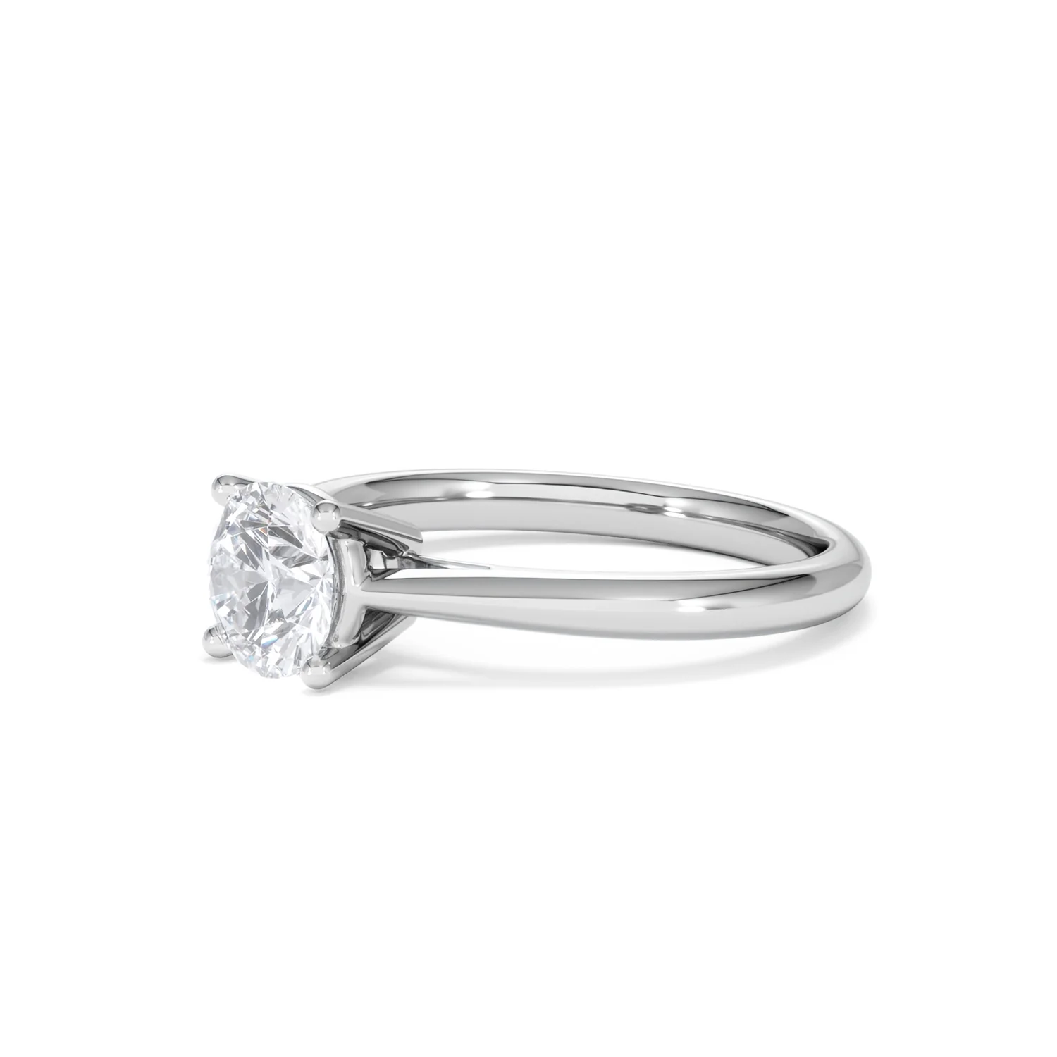 1 Carat Diamond Engagement Ring Elysia Lab FVS1 IGI Certified Platinum - Image 77