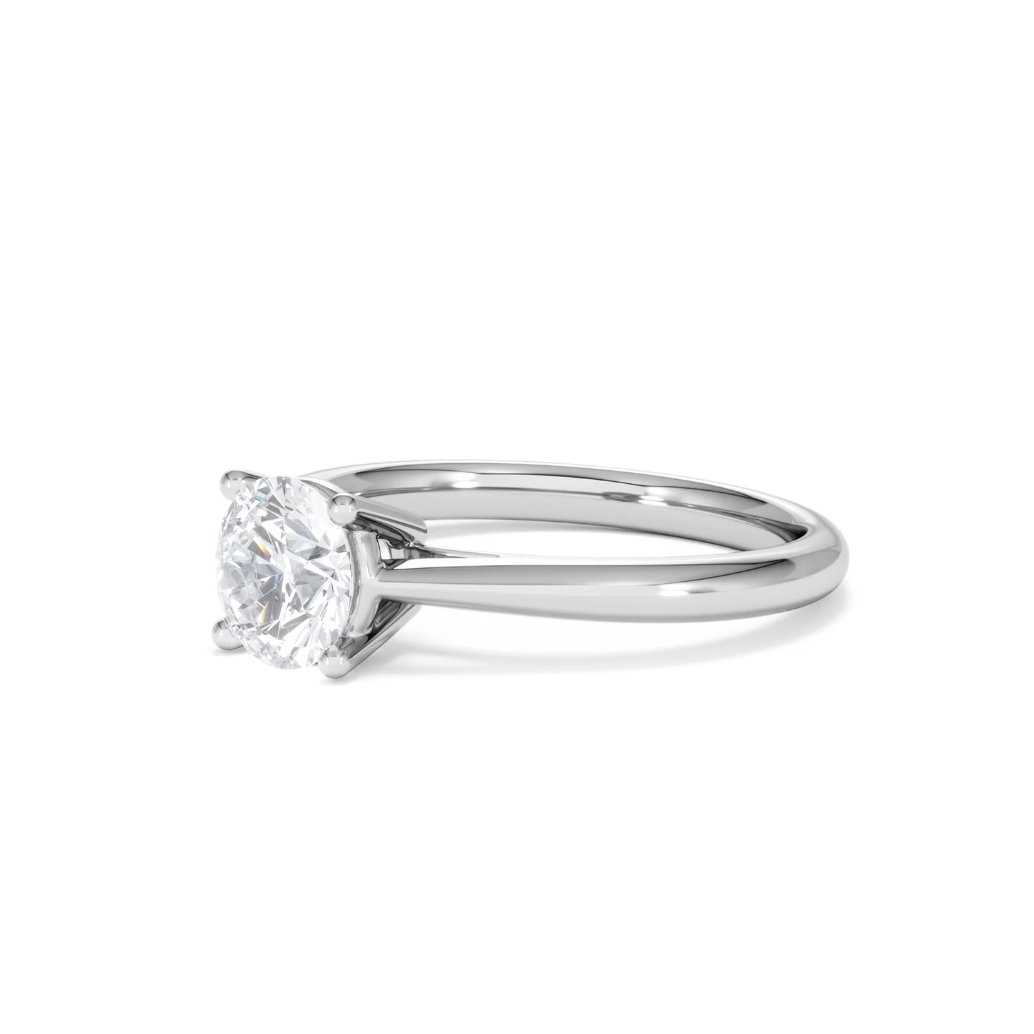 1 Carat Diamond Engagement Ring Elysia Lab FVS1 IGI Certified Platinum - Image 78