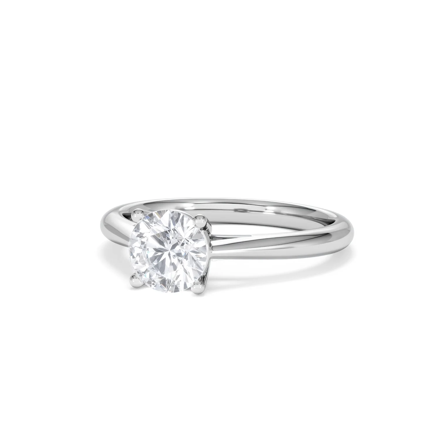 1 Carat Diamond Engagement Ring Elysia Lab FVS1 IGI Certified Platinum - Image 83