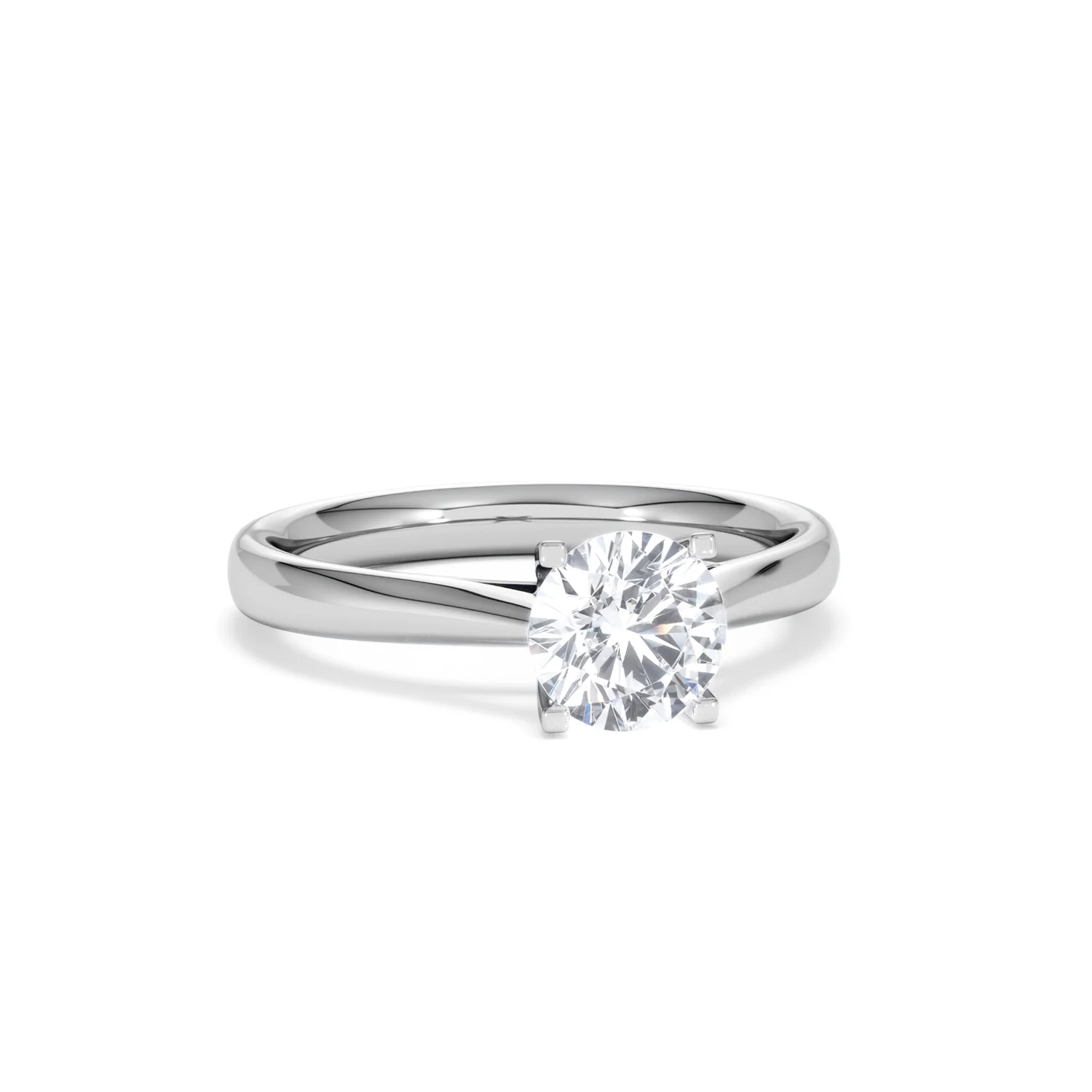 1 Carat Diamond Engagement Ring Grace Lab FVS1 18K White Gold - Image 11
