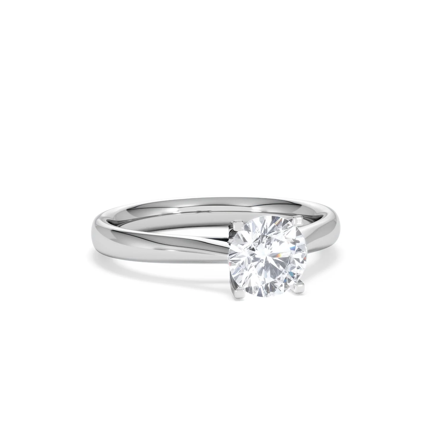 1 Carat Diamond Engagement Ring Grace Lab FVS1 18K White Gold - Image 12