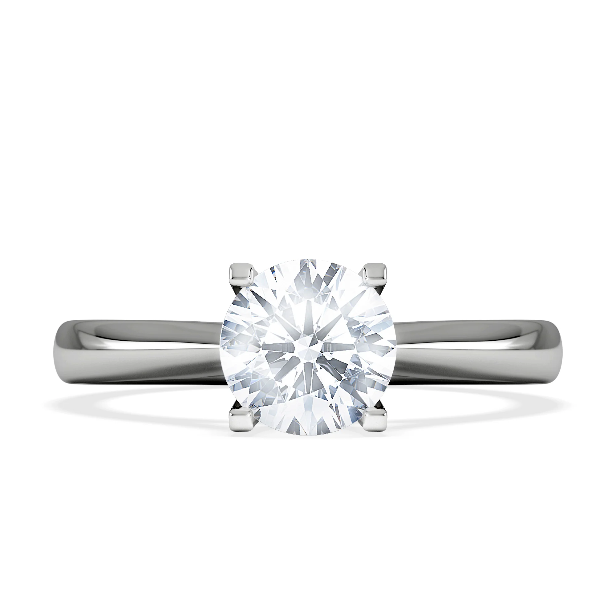 1 Carat Diamond Engagement Ring Grace Lab FVS1 18K White Gold - Image 6