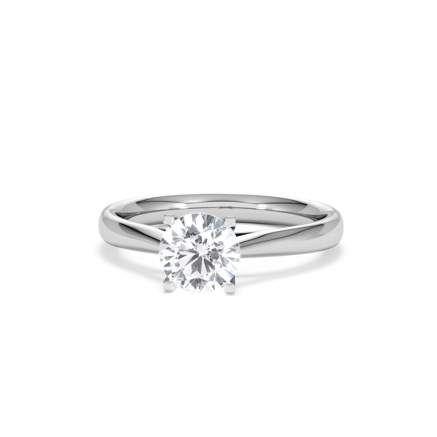 1 Carat Diamond Engagement Ring Grace Lab FVS1 18K White Gold - Image 86