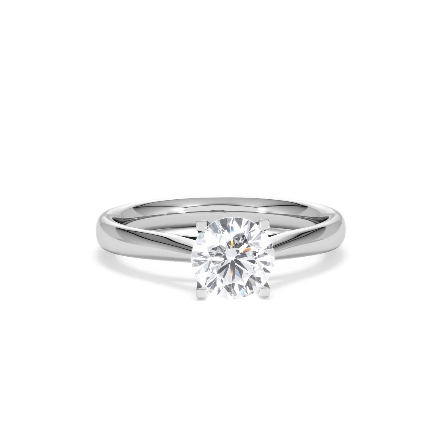 1 Carat Diamond Engagement Ring Grace Lab FVS1 18K White Gold - Image 9