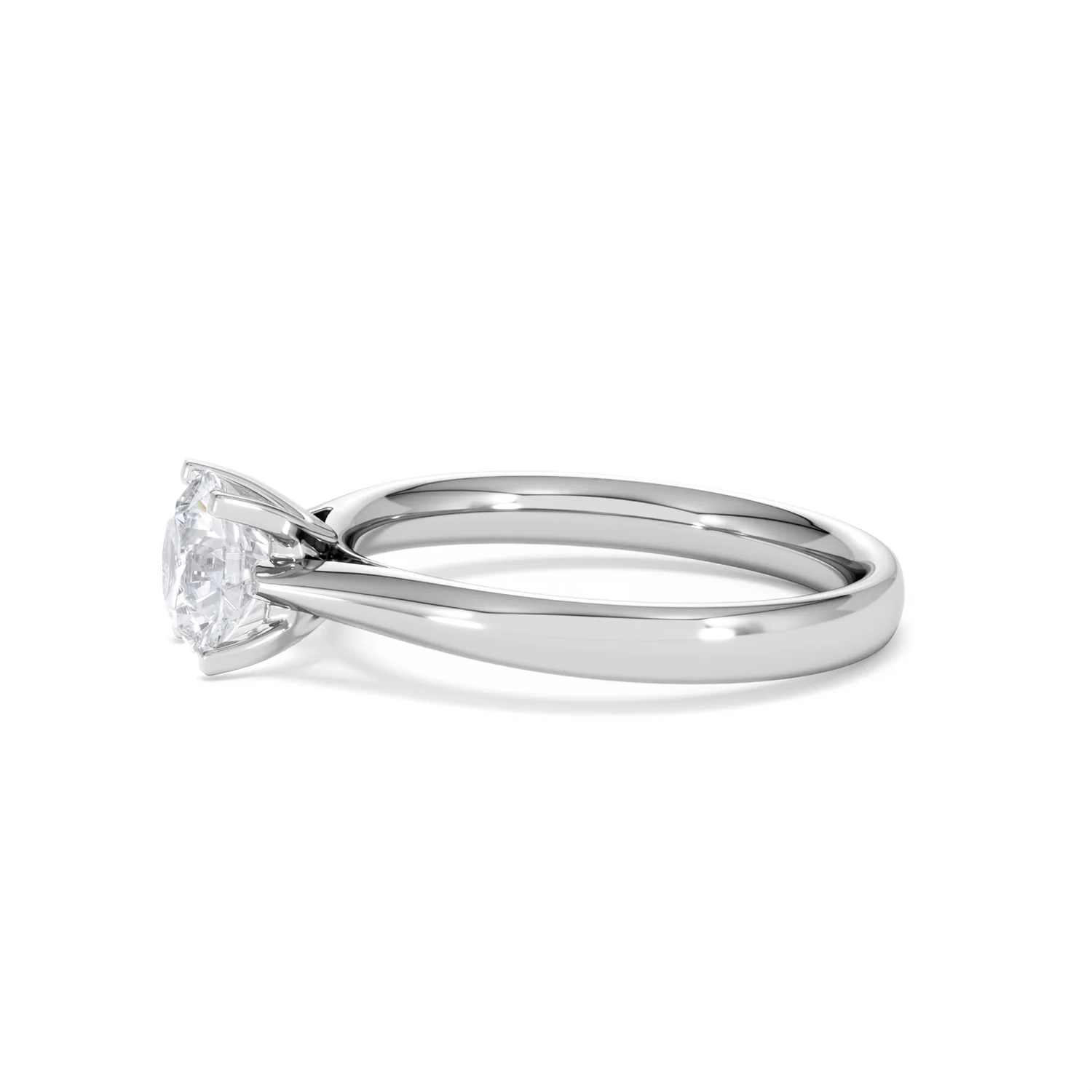 1 Carat Diamond Engagement Ring Grace Lab F/VS1 IGI Certified Platinum - Image 70