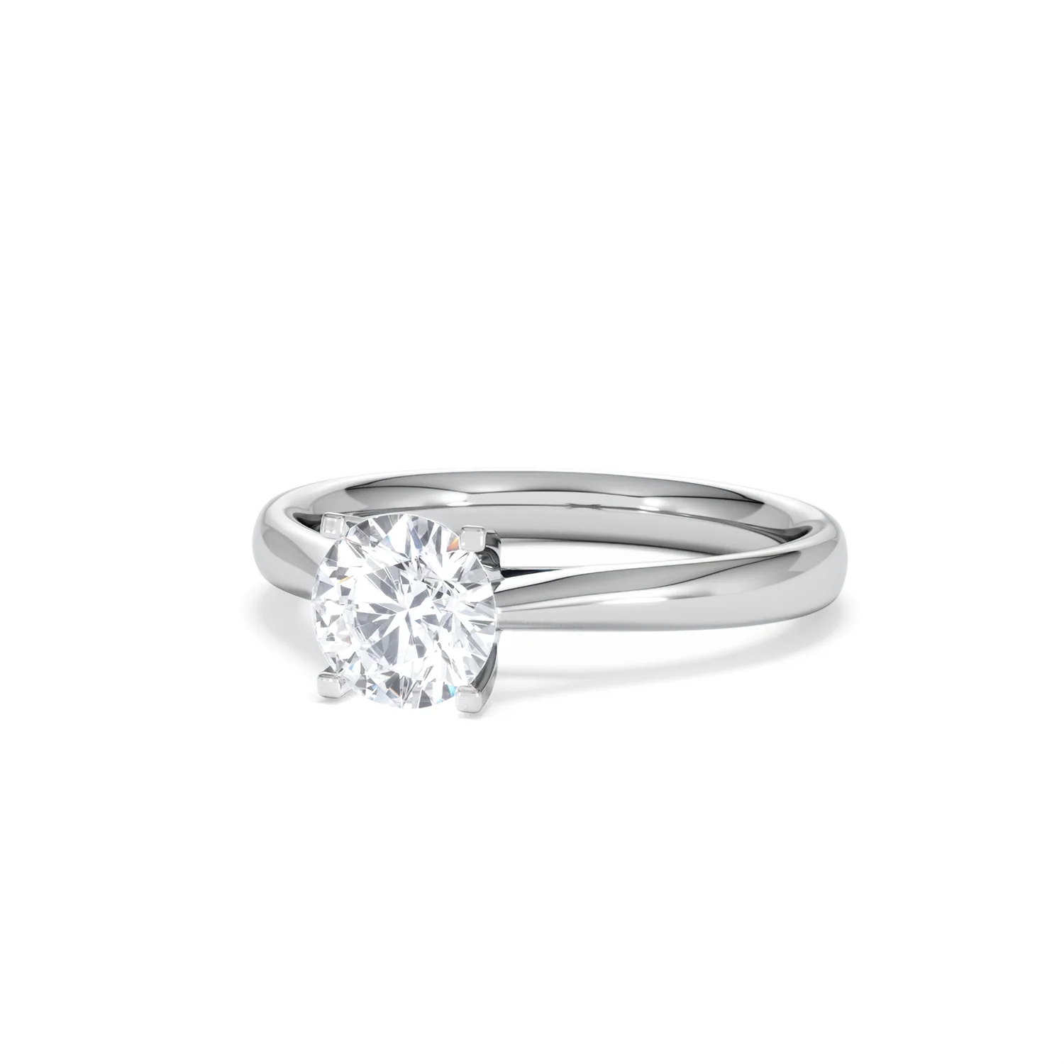 1 Carat Diamond Engagement Ring Grace Lab F/VS1 IGI Certified Platinum - Image 82