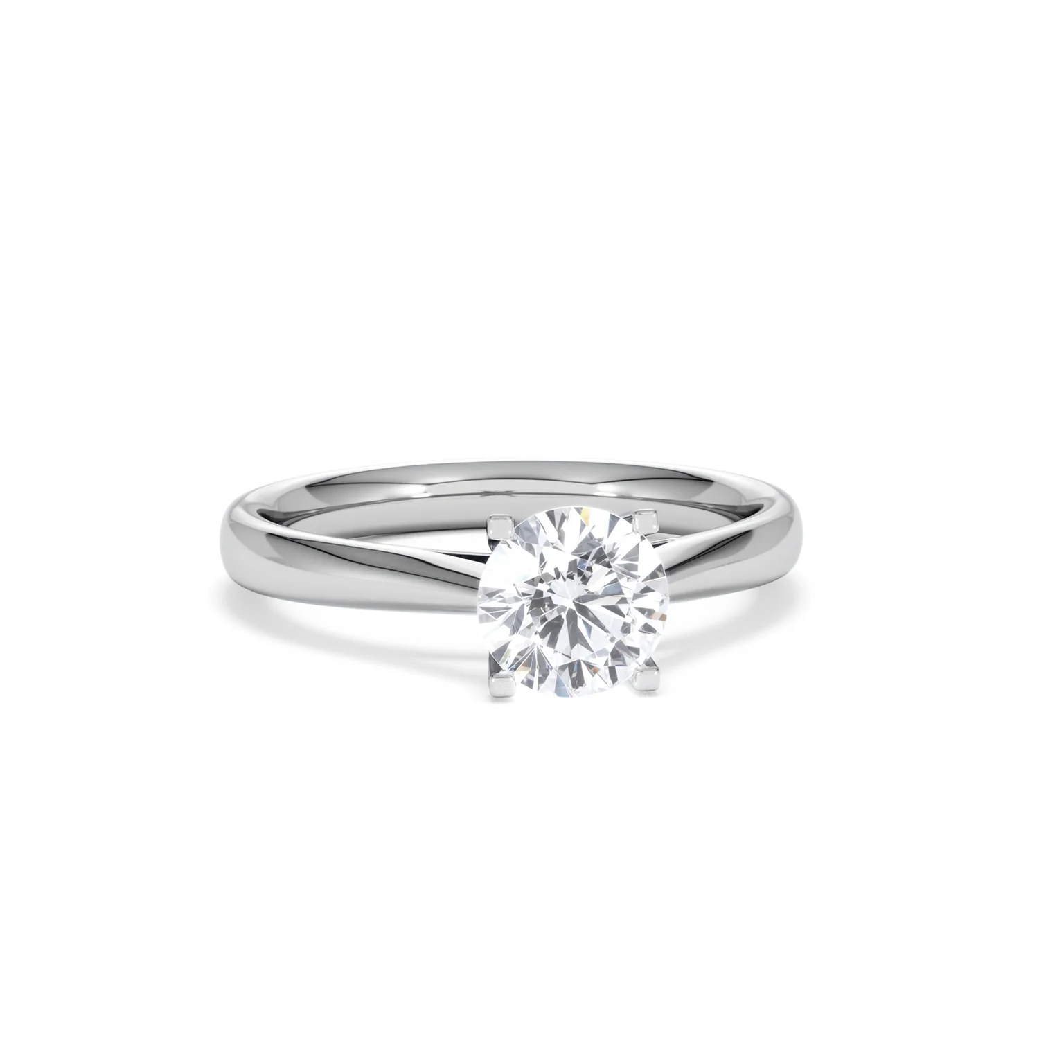 1 Carat Diamond Engagement Ring Grace Lab F/VS1 IGI Certified Platinum - Image 9