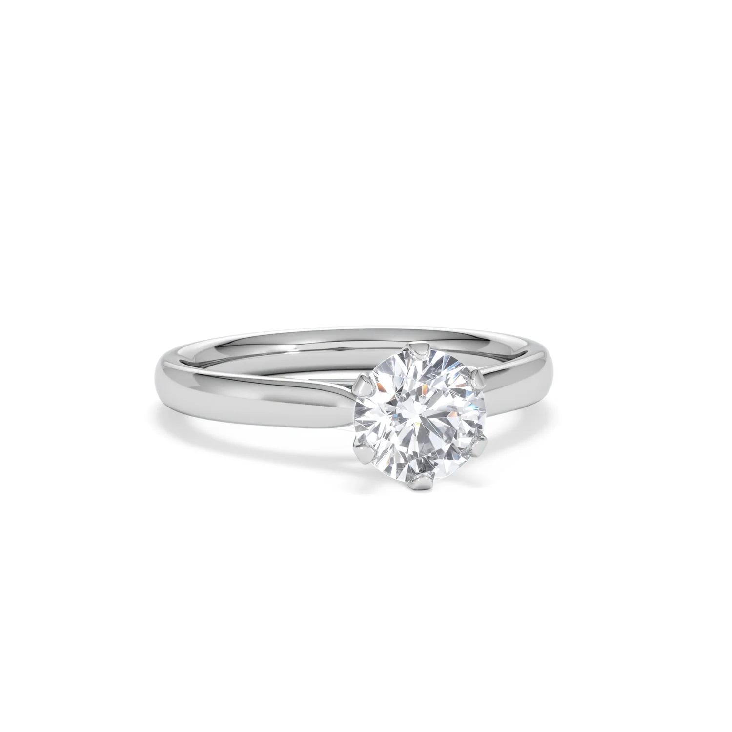 1 Carat Diamond Engagement Ring High Set Chloe Lab F/VS1 Platinum - Image 11