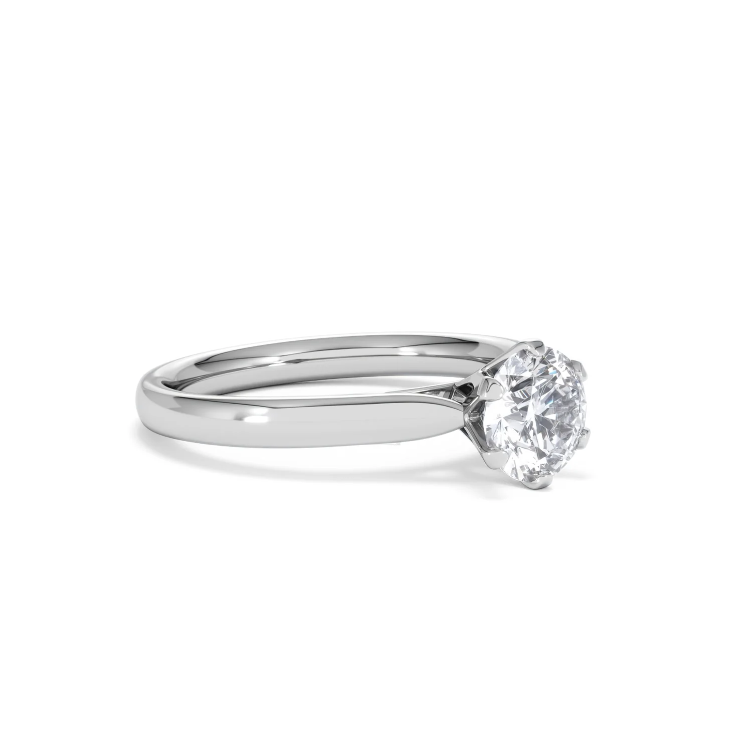 1 Carat Diamond Engagement Ring High Set Chloe Lab F/VS1 Platinum - Image 17