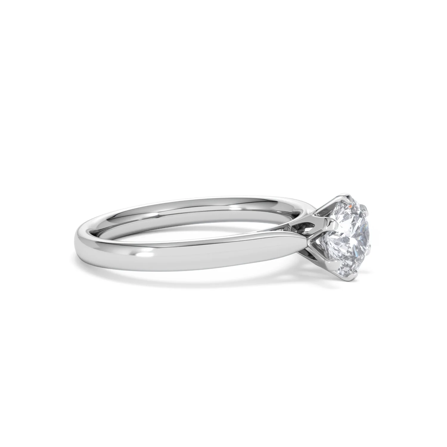 1 Carat Diamond Engagement Ring High Set Chloe Lab F/VS1 Platinum - Image 21