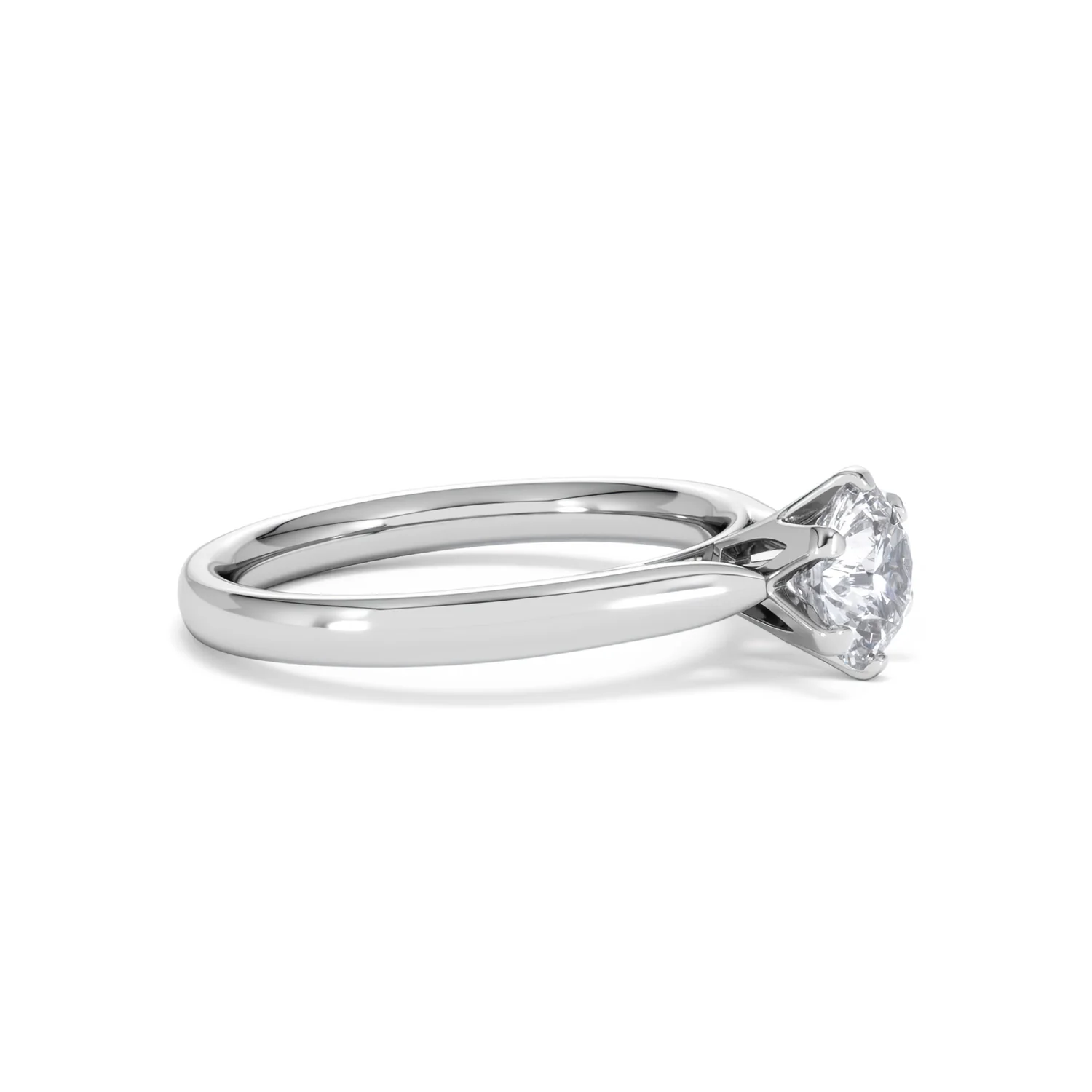 1 Carat Diamond Engagement Ring High Set Chloe Lab F/VS1 Platinum - Image 22