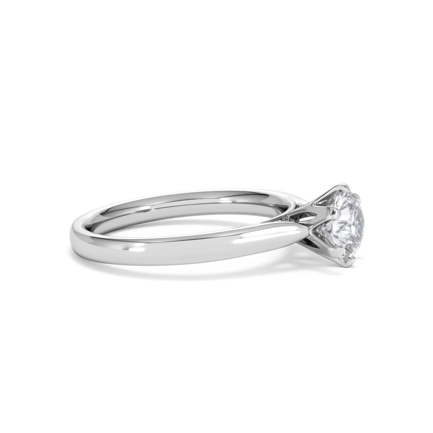 1 Carat Diamond Engagement Ring High Set Chloe Lab F/VS1 Platinum - Image 23