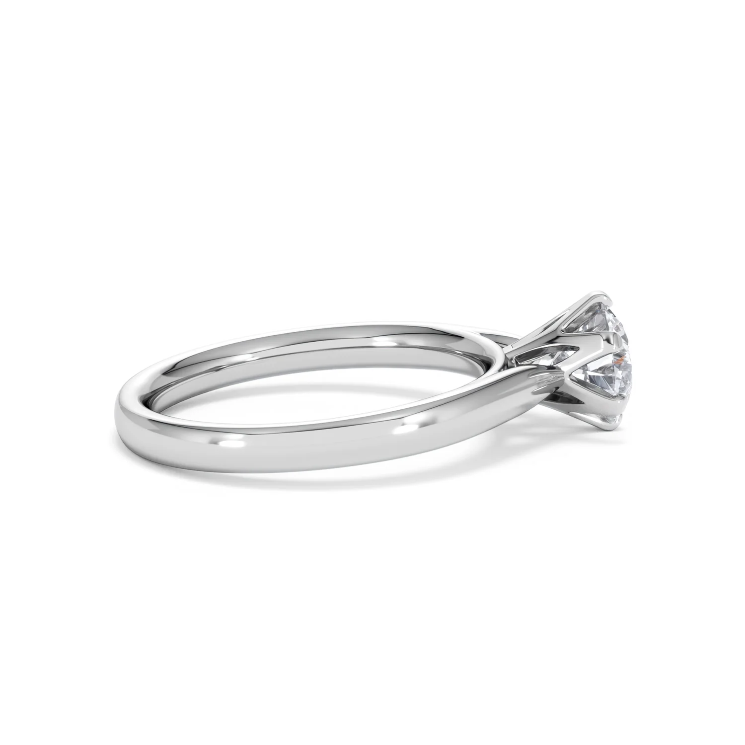 1 Carat Diamond Engagement Ring High Set Chloe Lab F/VS1 Platinum - Image 29
