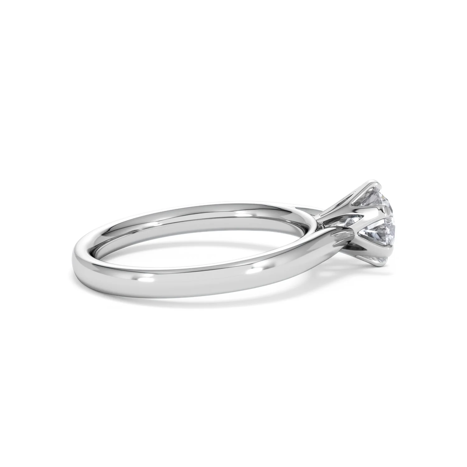 1 Carat Diamond Engagement Ring High Set Chloe Lab F/VS1 Platinum - Image 30