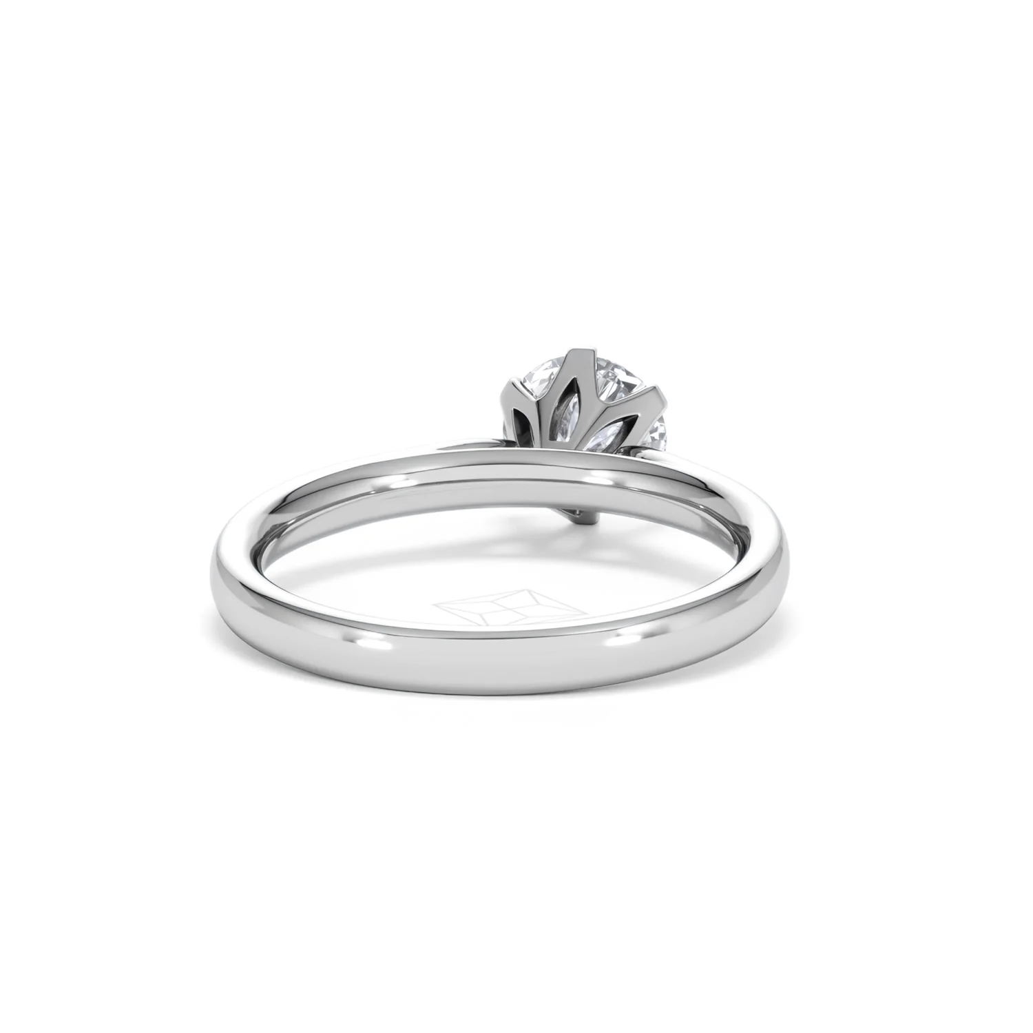 1 Carat Diamond Engagement Ring High Set Chloe Lab F/VS1 Platinum - Image 45