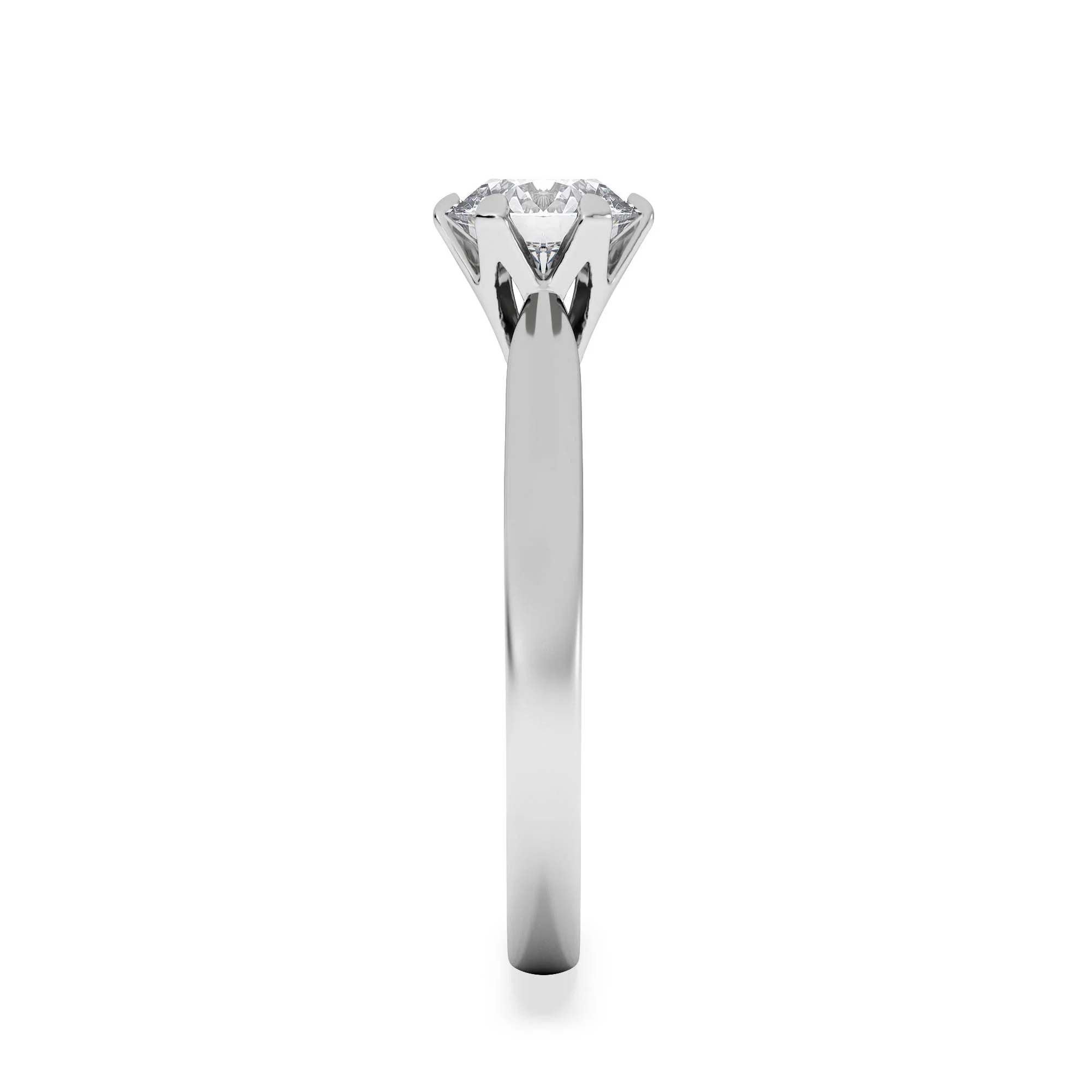 1 Carat Diamond Engagement Ring High Set Chloe Lab F/VS1 Platinum - Image 5
