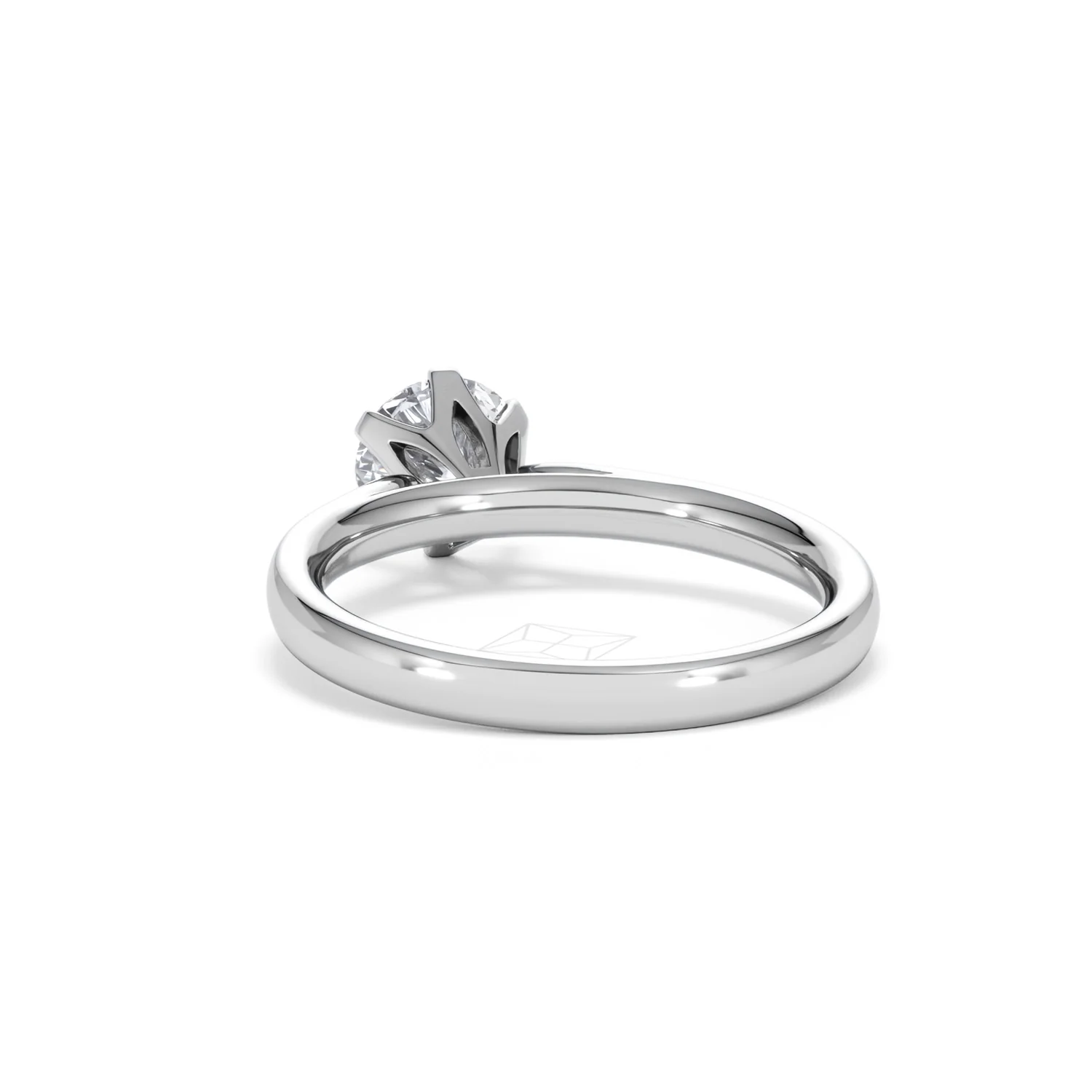 1 Carat Diamond Engagement Ring High Set Chloe Lab F/VS1 Platinum - Image 52