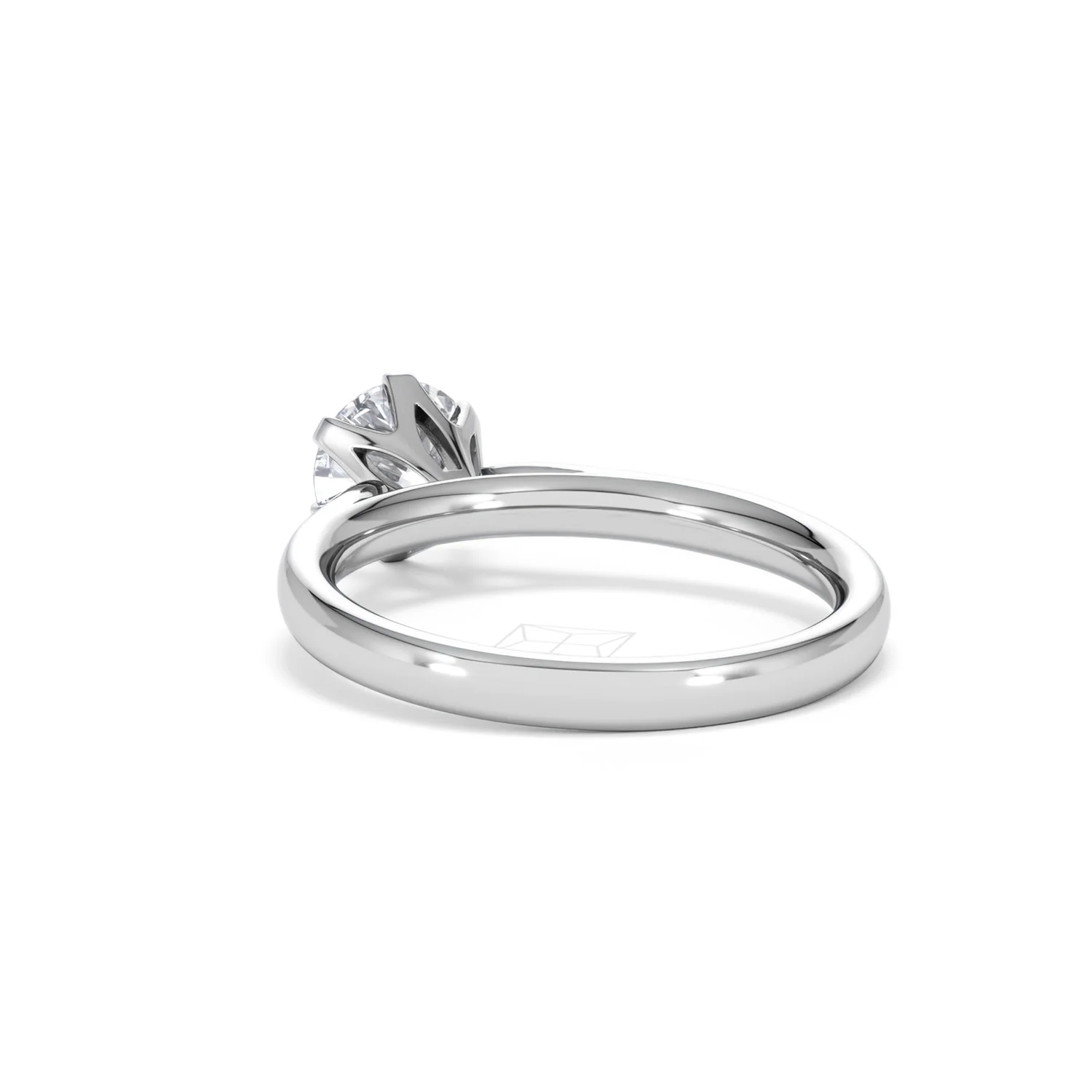1 Carat Diamond Engagement Ring High Set Chloe Lab F/VS1 Platinum - Image 54