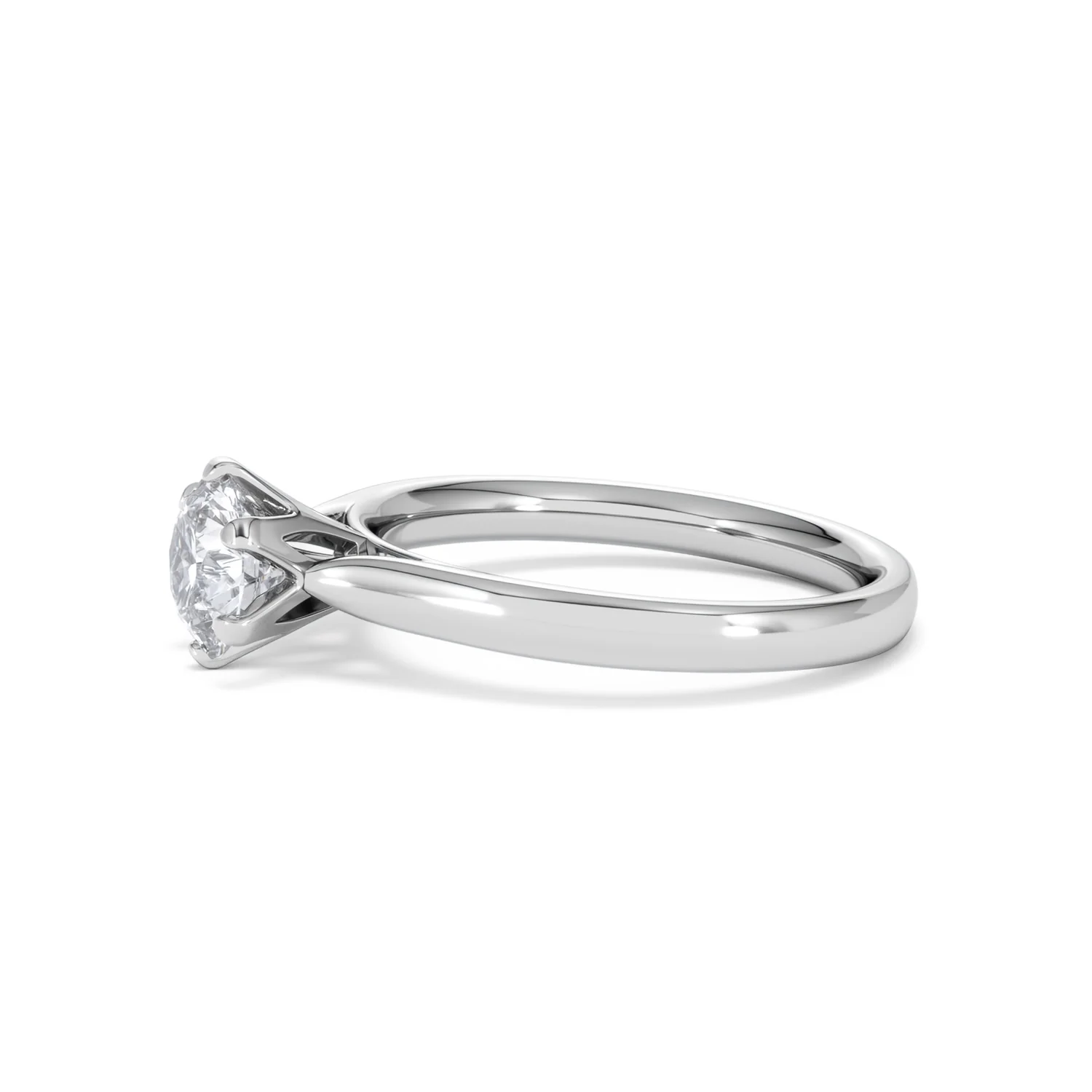 1 Carat Diamond Engagement Ring High Set Chloe Lab F/VS1 Platinum - Image 72