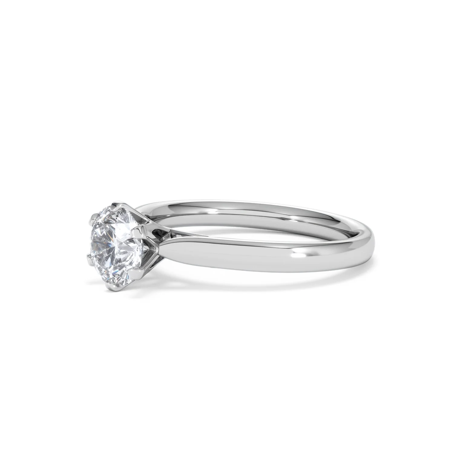 1 Carat Diamond Engagement Ring High Set Chloe Lab F/VS1 Platinum - Image 77