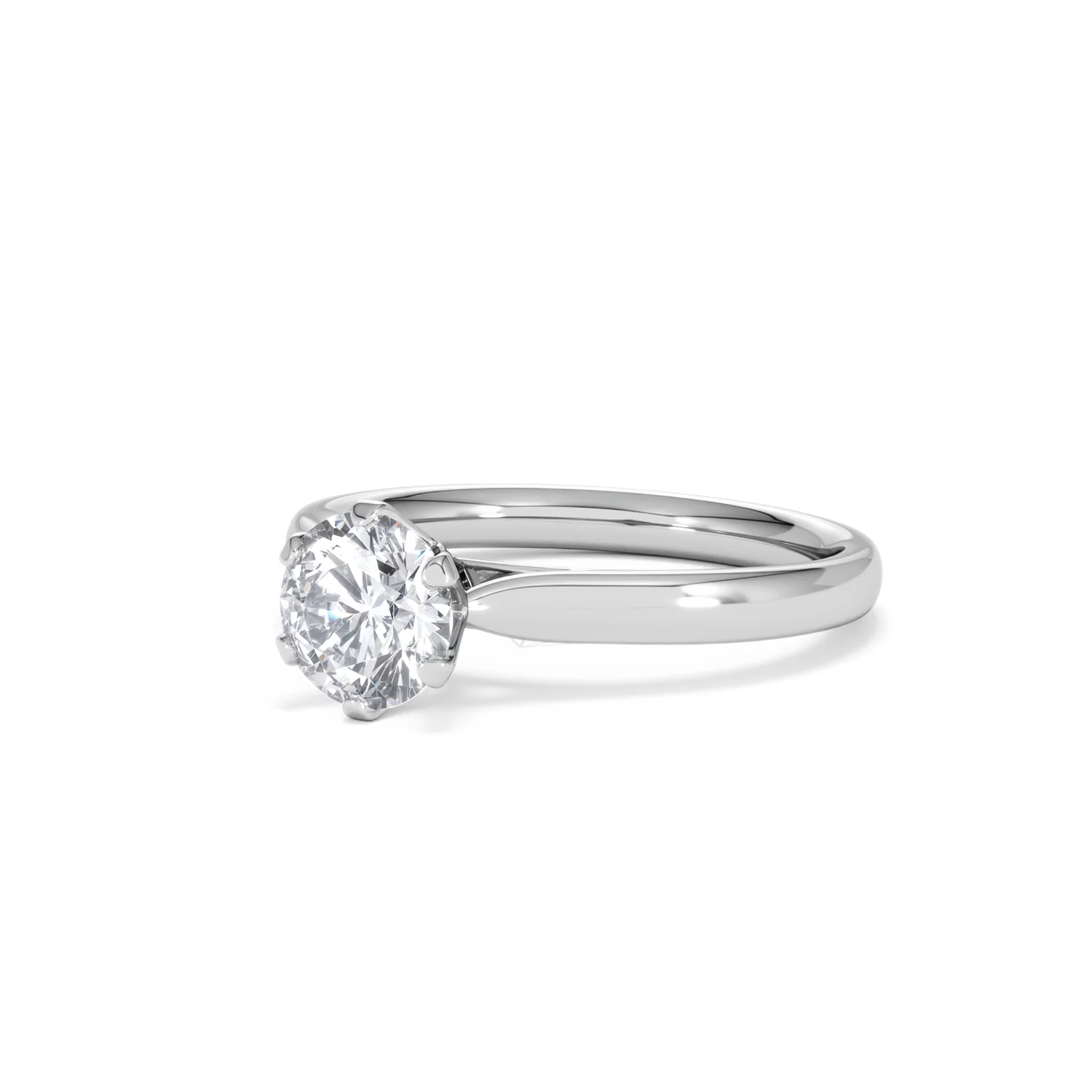 1 Carat Diamond Engagement Ring High Set Chloe Lab F/VS1 Platinum - Image 81