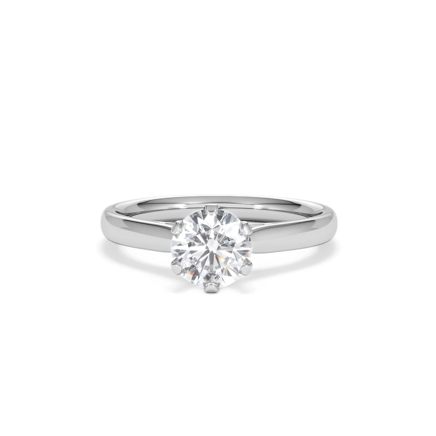 1 Carat Diamond Engagement Ring High Set Chloe Lab F/VS1 Platinum - Image 87
