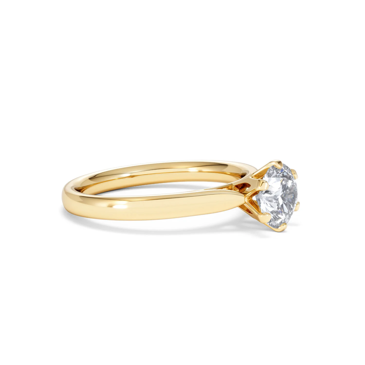 1 Carat Diamond Engagement Ring High Set Chloe Lab FVS1 18K Gold - Image 20