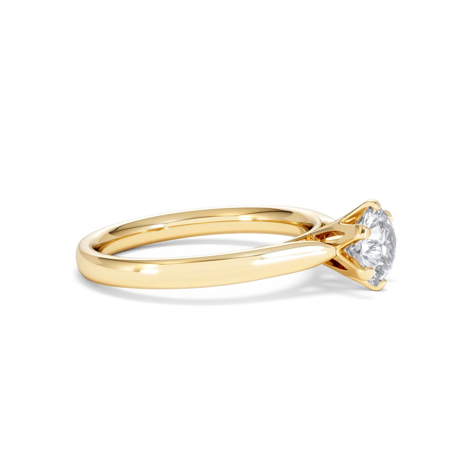 1 Carat Diamond Engagement Ring High Set Chloe Lab FVS1 18K Gold - Image 23
